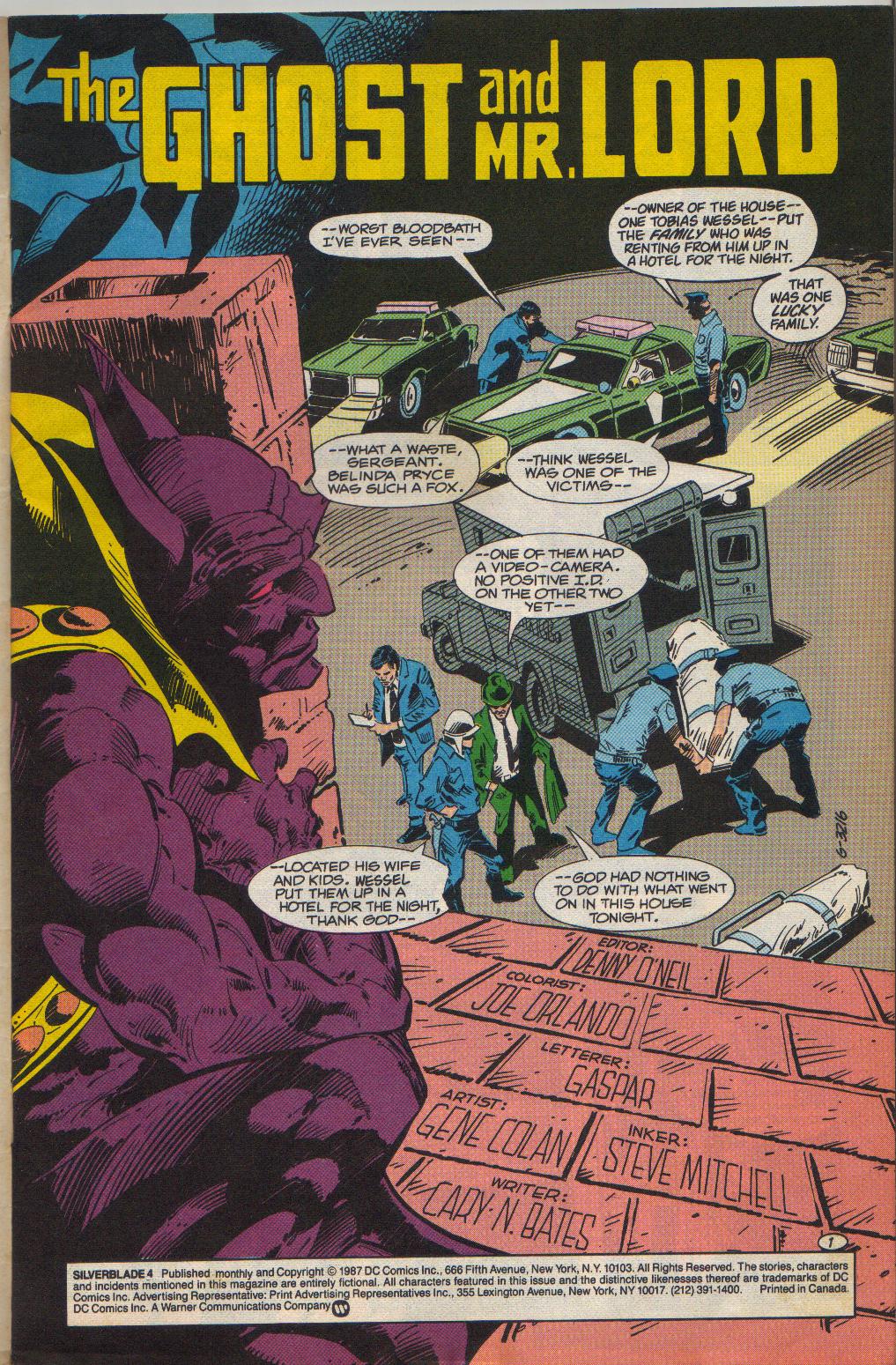 Read online Silverblade comic -  Issue #4 - 2