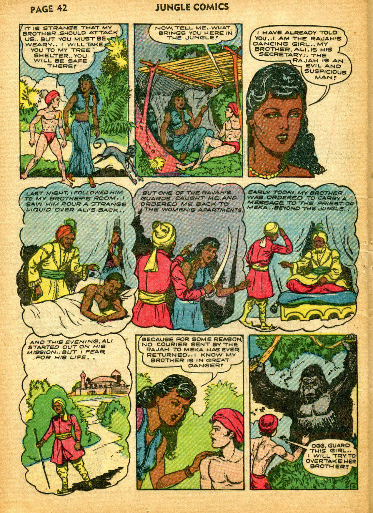 Read online Jungle Comics comic -  Issue #32 - 45