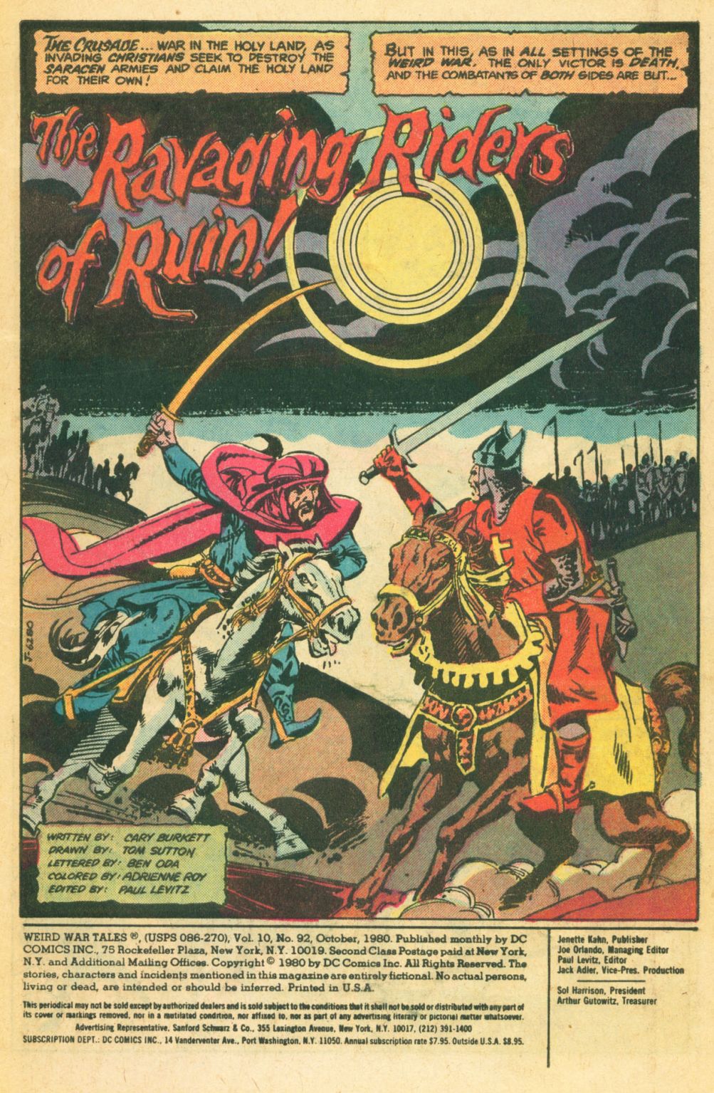 Read online Weird War Tales (1971) comic -  Issue #92 - 3