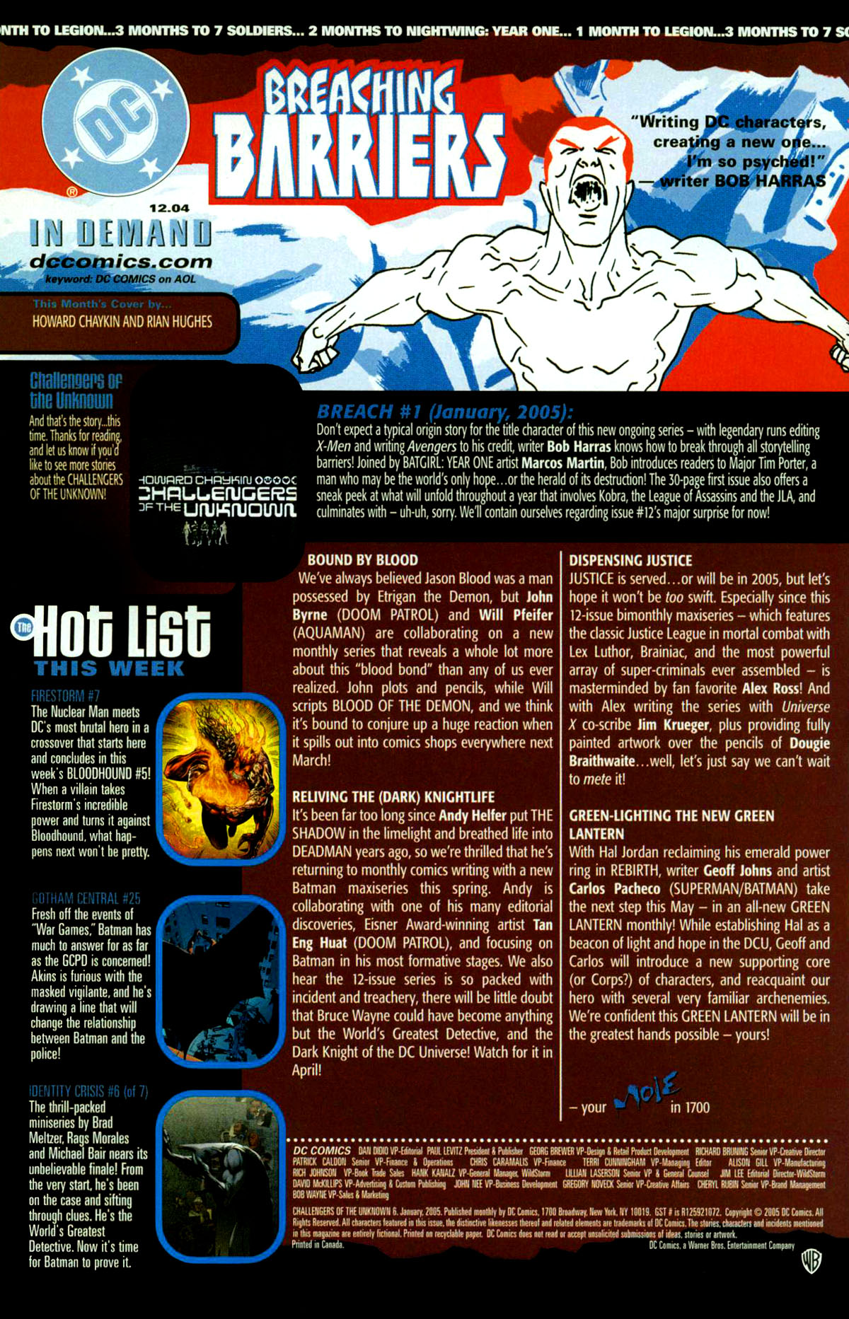 Read online Challengers of the Unknown (2004) comic -  Issue #6 - 23