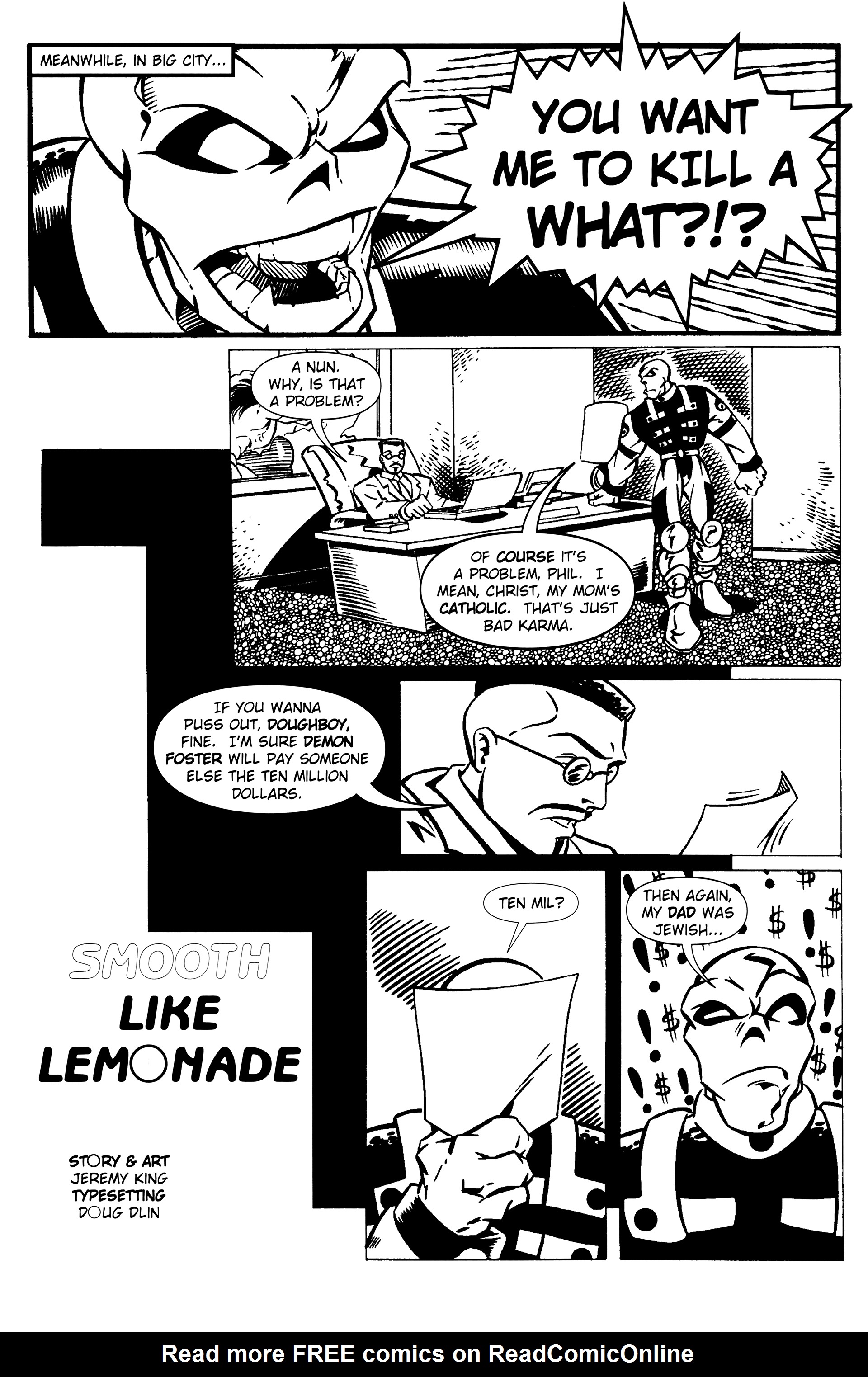 Read online Warrior Nun: Black & White comic -  Issue #8 - 12