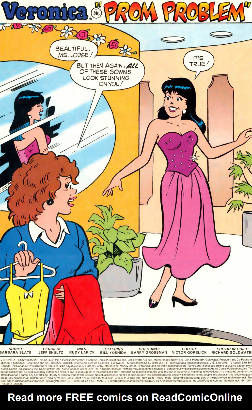Read online Veronica comic -  Issue #65 - 2