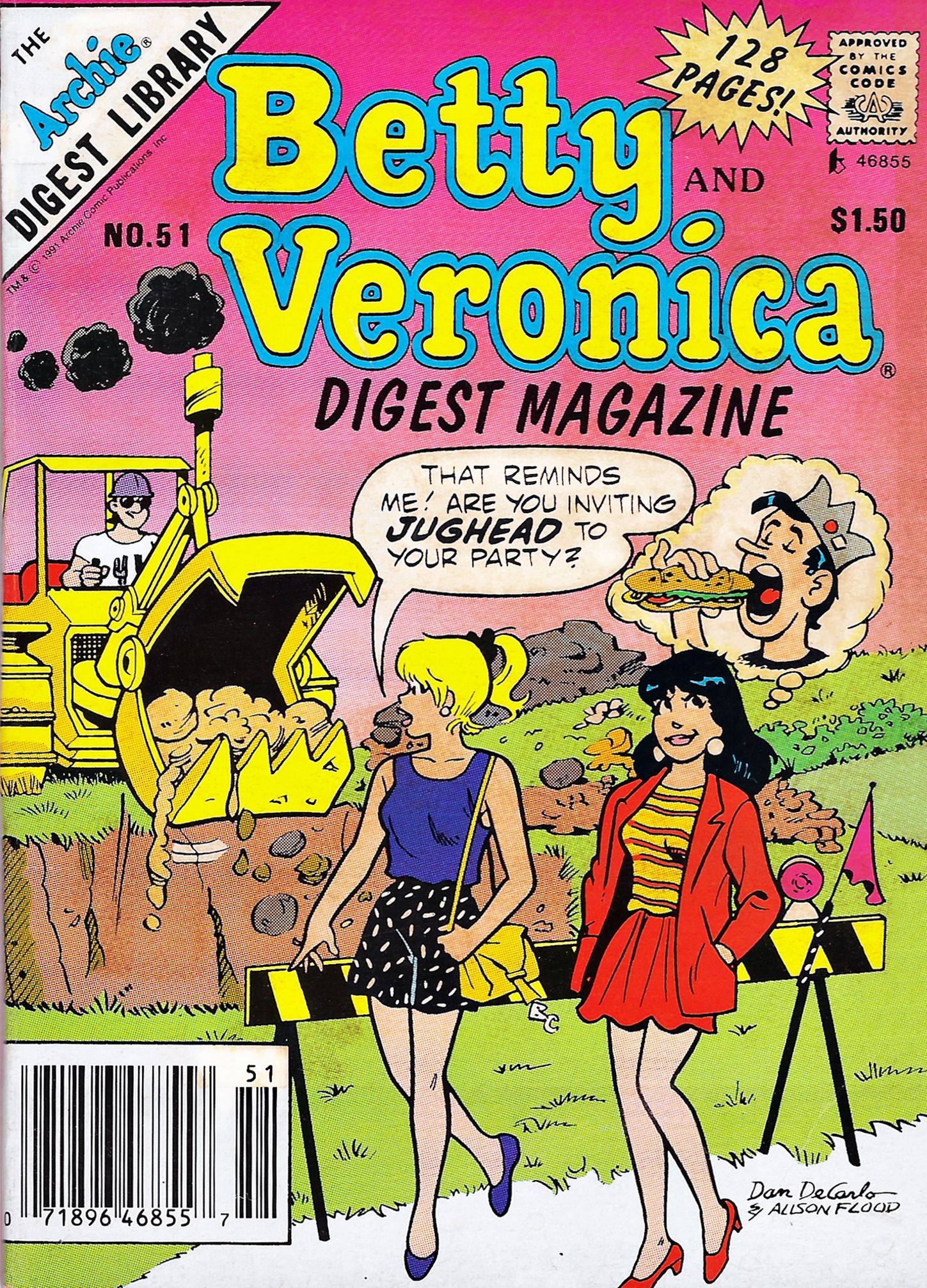 Read online Betty and Veronica Digest Magazine comic -  Issue #51 - 1