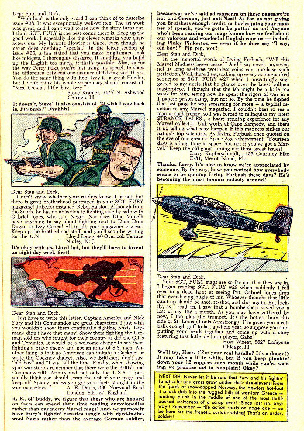 Read online Sgt. Fury comic -  Issue #32 - 33