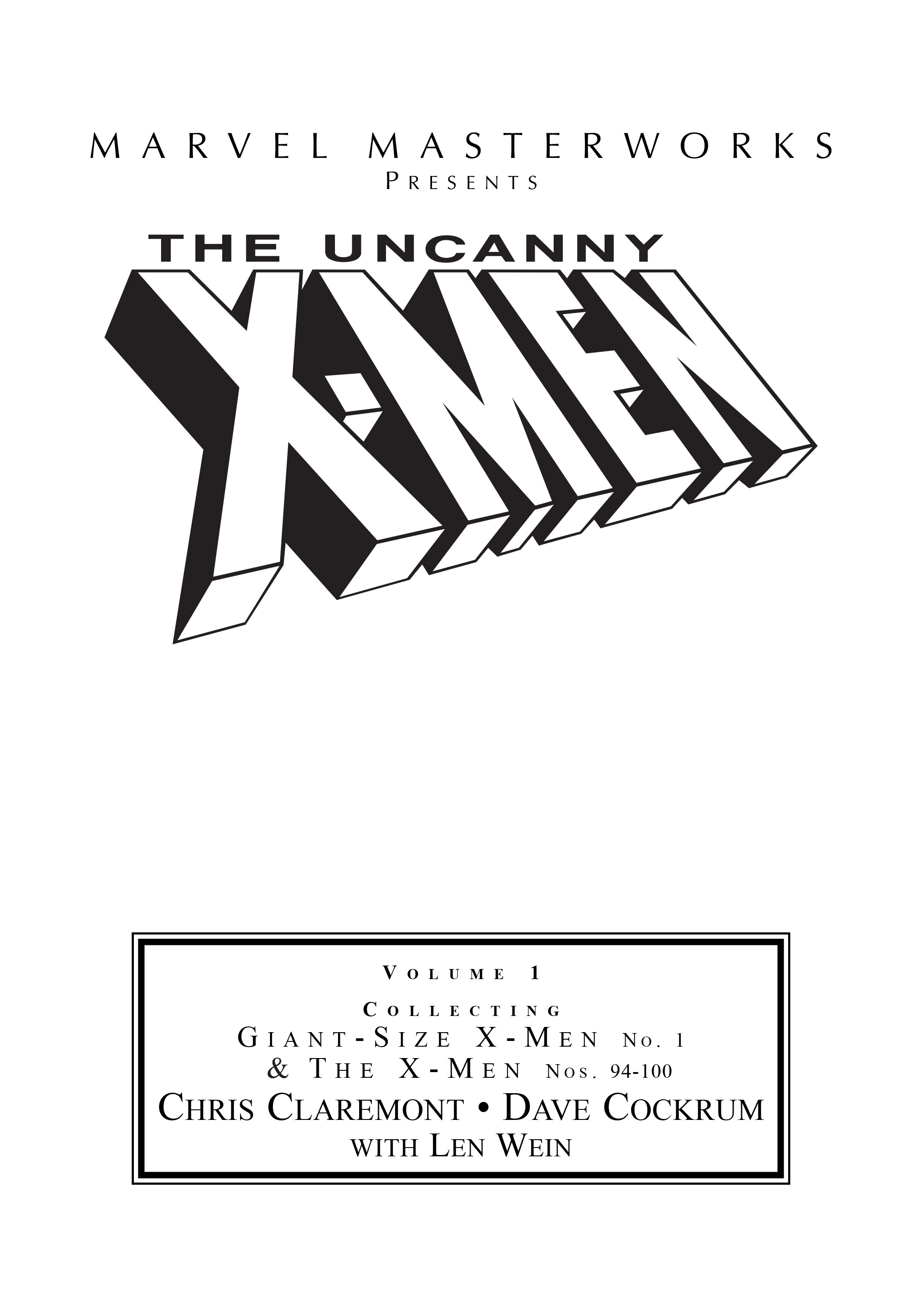 Read online Marvel Masterworks: The Uncanny X-Men comic -  Issue # TPB 1 (Part 1) - 2