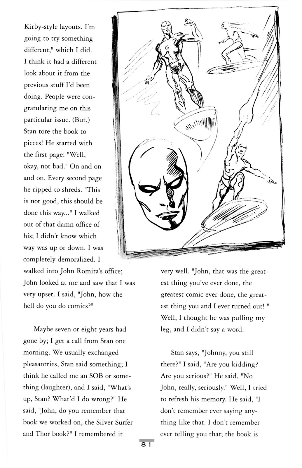 John Buscema Sketchbook issue TPB - Page 82