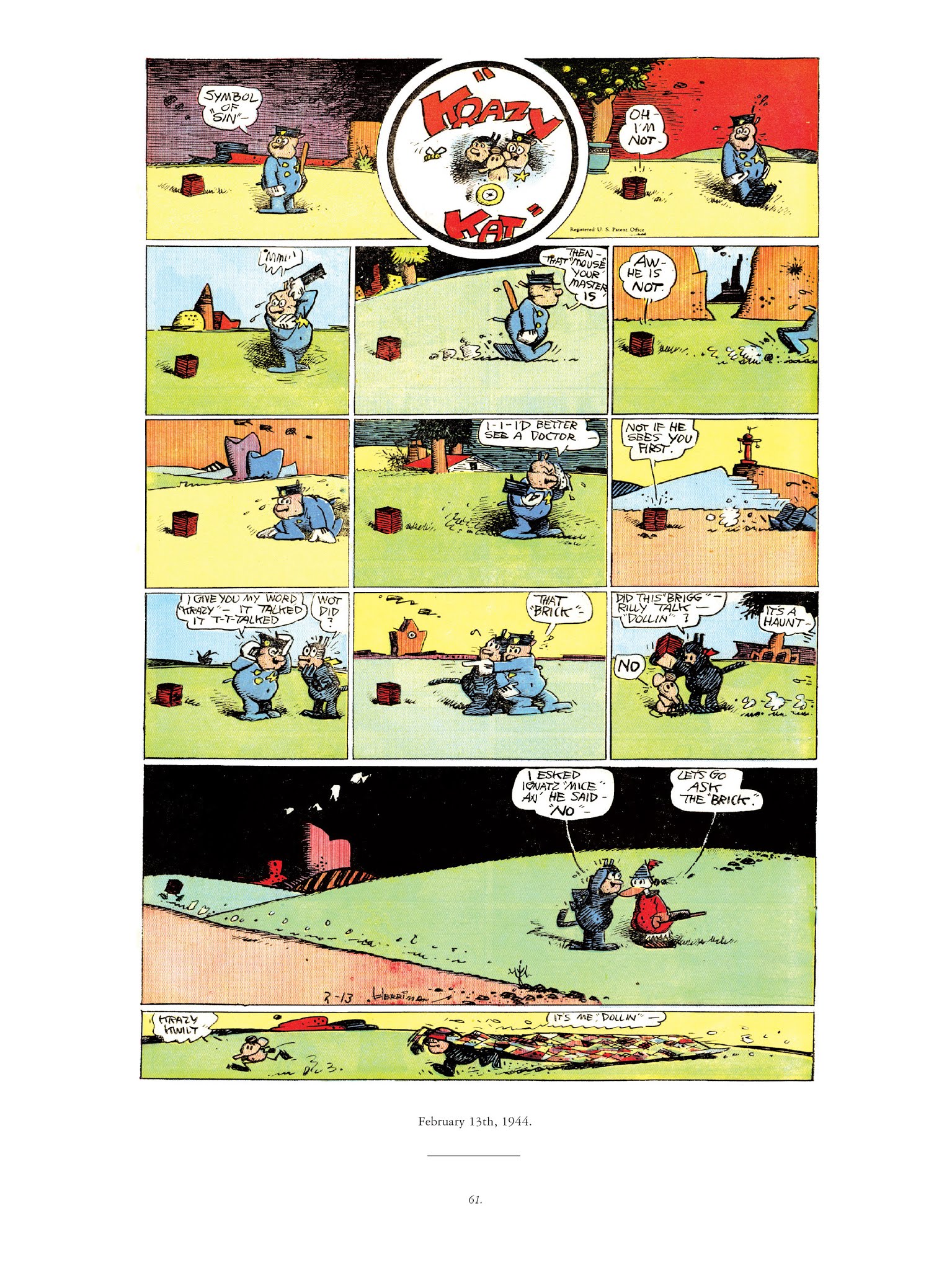 Read online Krazy & Ignatz comic -  Issue # TPB 13 - 87