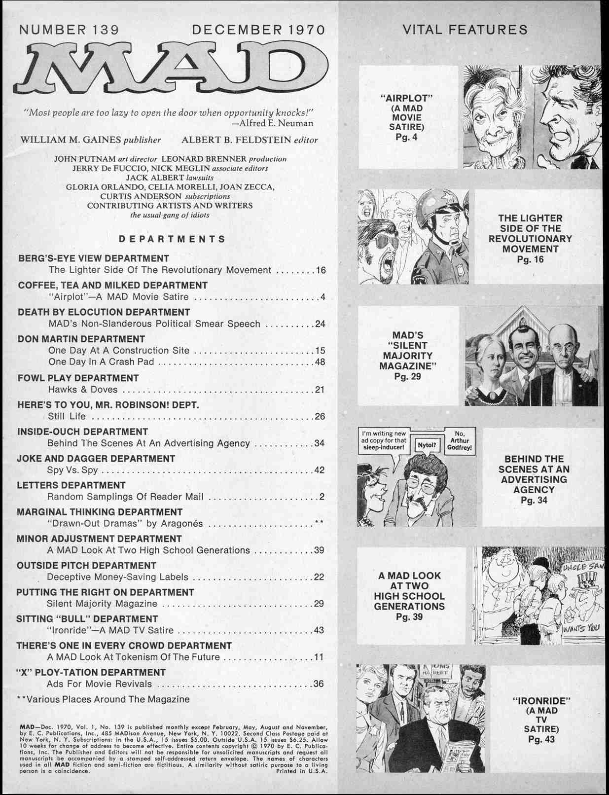 Read online MAD comic -  Issue #139 - 3