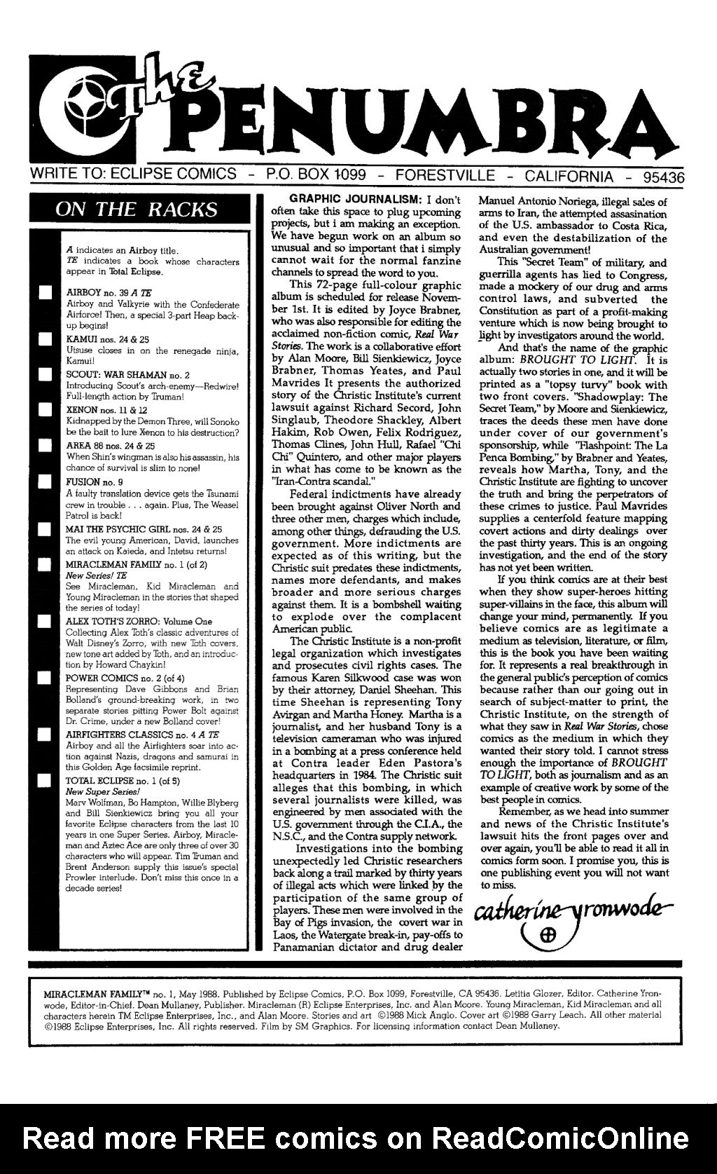 Read online Miracleman Family comic -  Issue #1 - 2