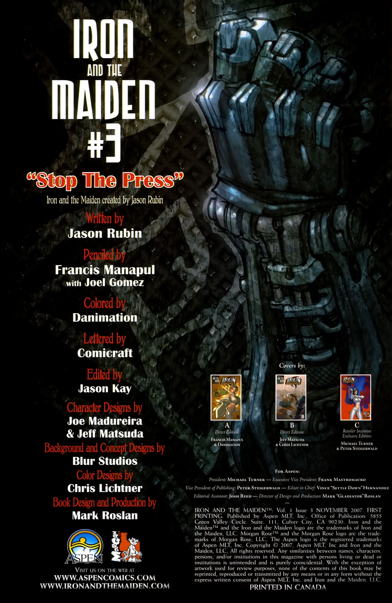 Read online Iron and the Maiden comic -  Issue #3 - 3