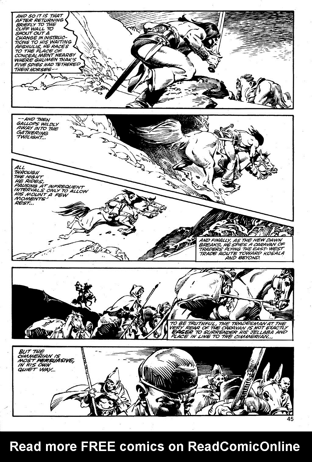 Read online The Savage Sword Of Conan comic -  Issue #85 - 45