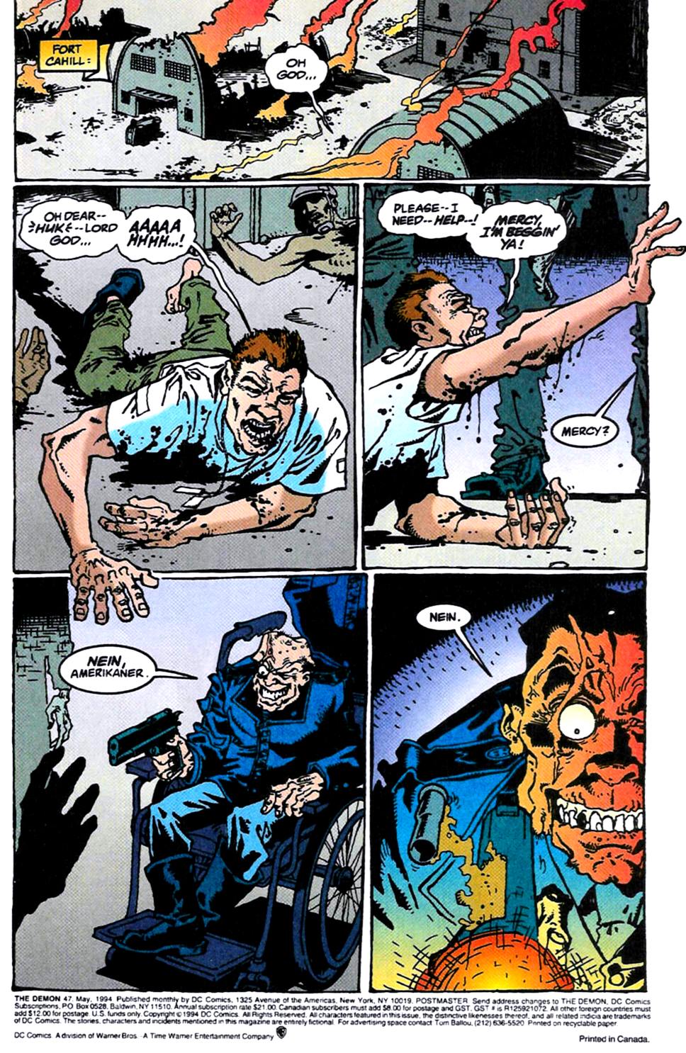 Read online The Demon (1990) comic -  Issue #47 - 2