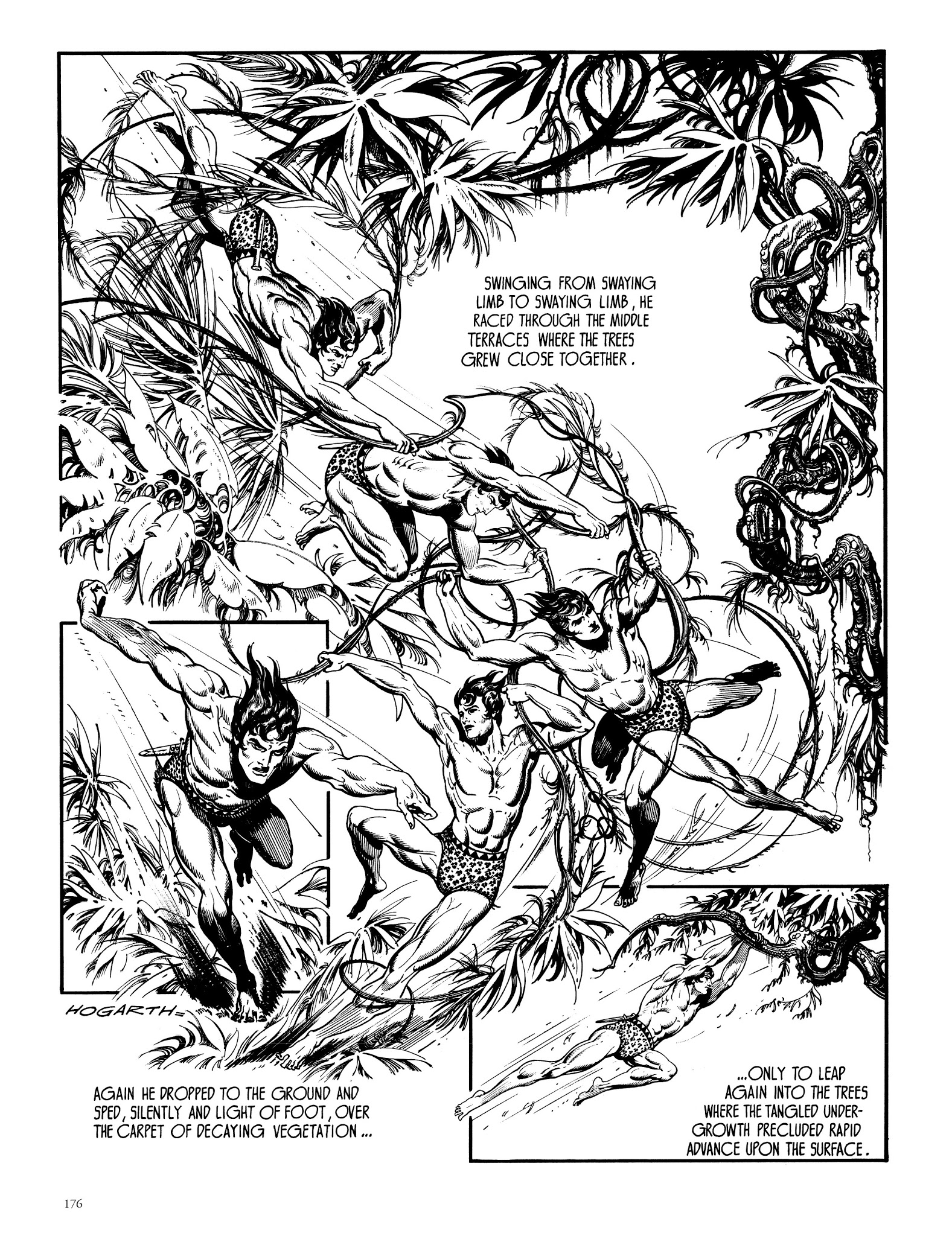 Read online Edgar Rice Burroughs' Tarzan: Burne Hogarth's Lord of the Jungle comic -  Issue # TPB - 175