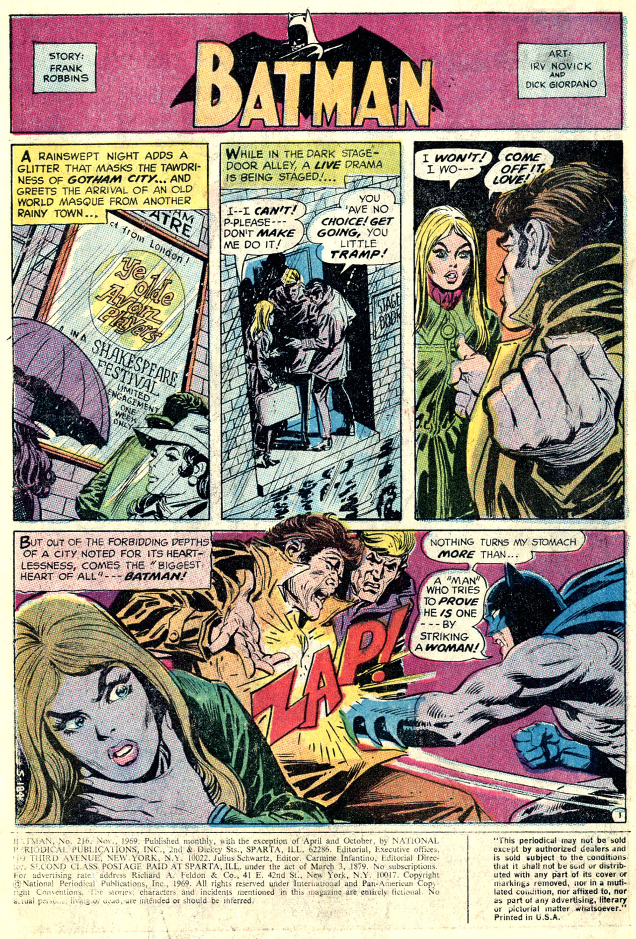 Read online Batman (1940) comic -  Issue #216 - 3