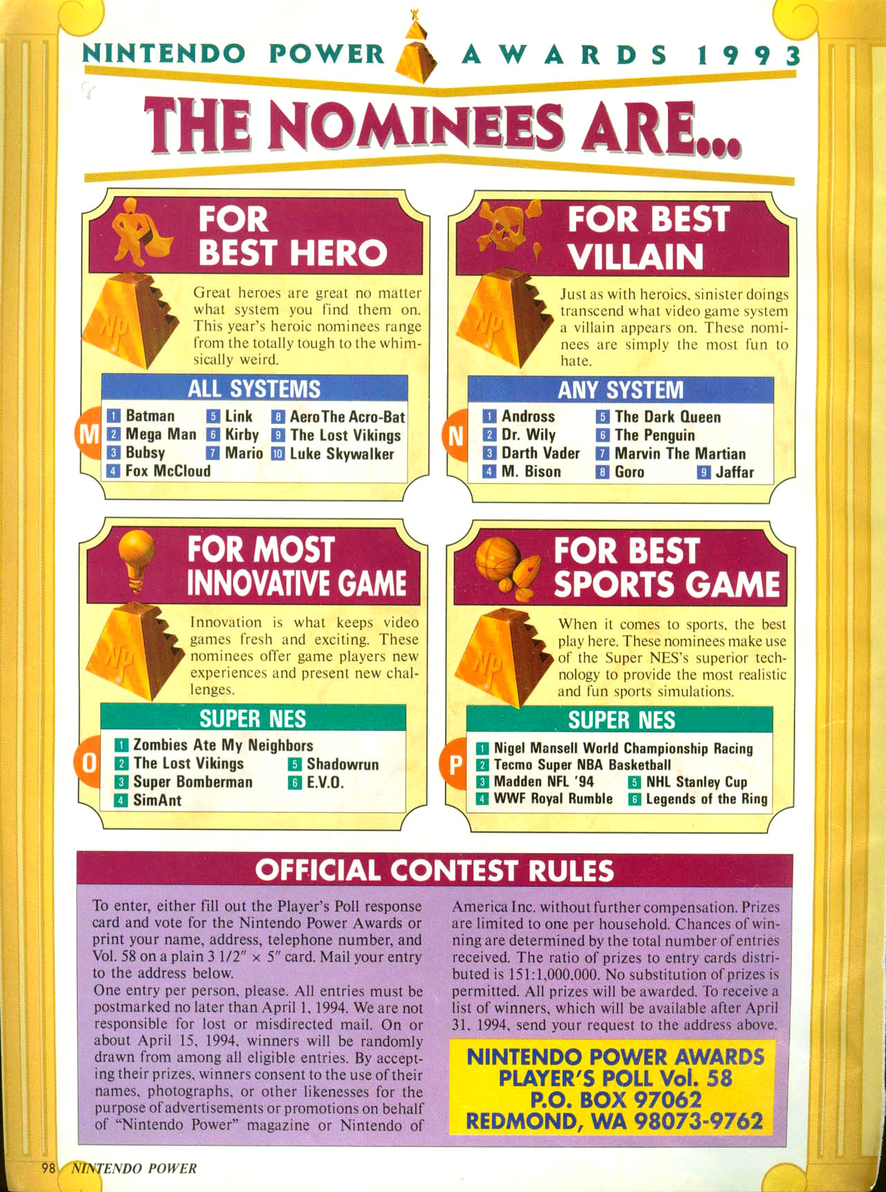 Read online Nintendo Power comic -  Issue #58 - 95