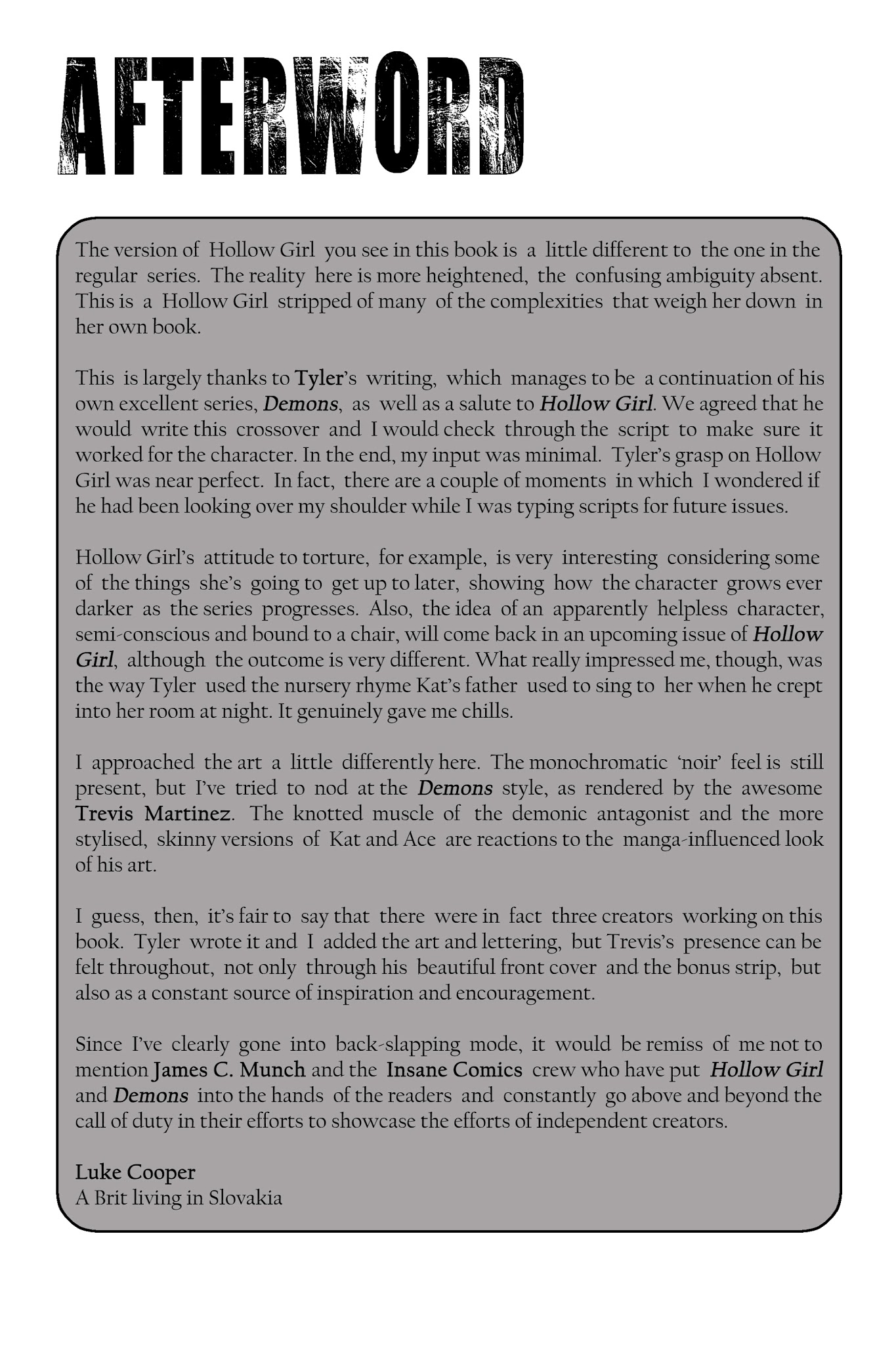 Read online Hollow Girl Vs. Demons comic -  Issue #1 - 38