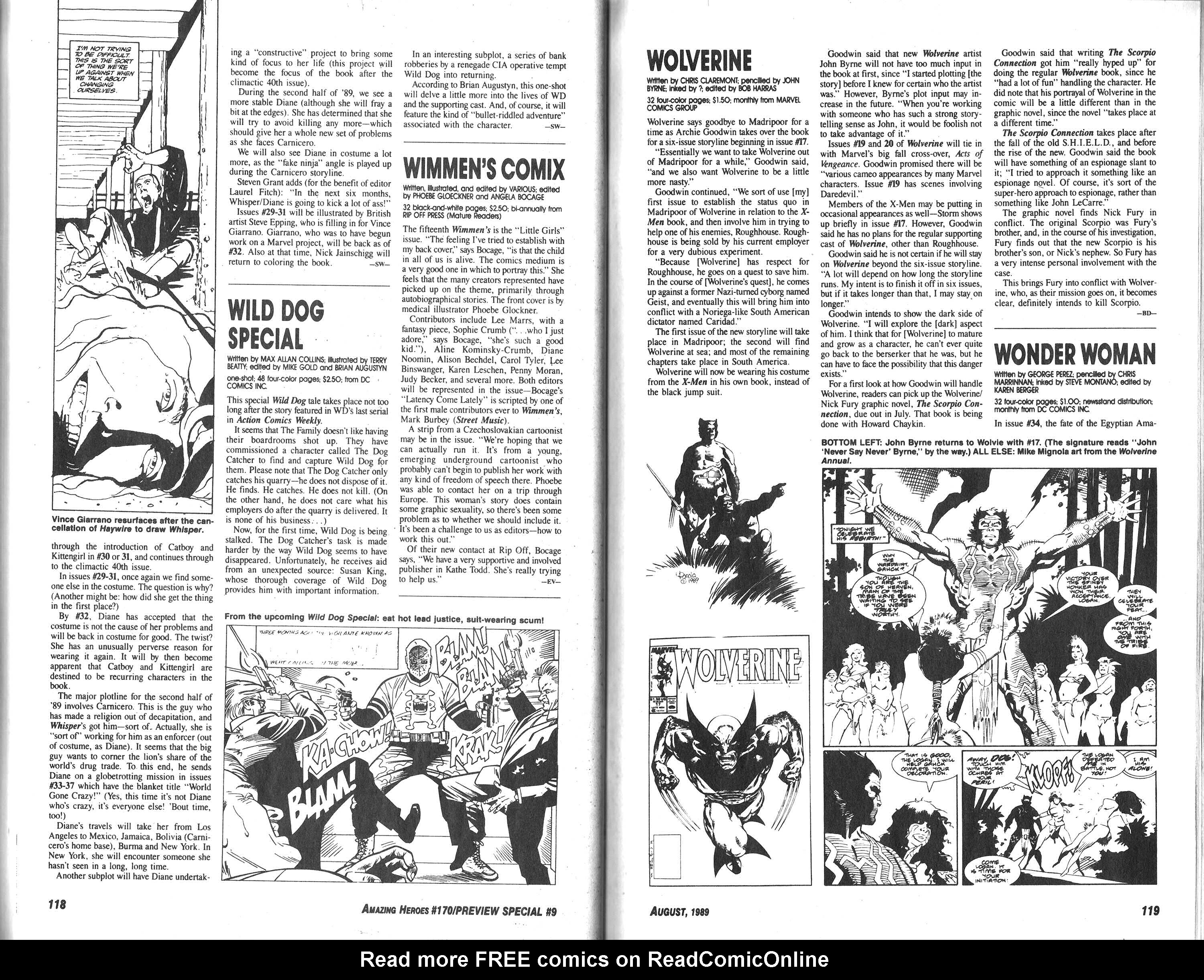 Read online Amazing Heroes comic -  Issue #170 - 62