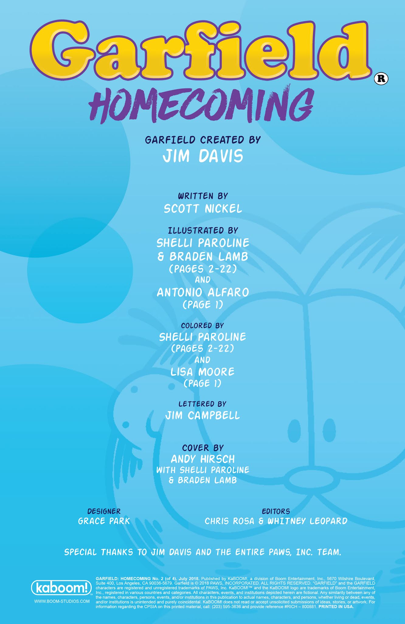 Read online Garfield: Homecoming comic -  Issue #2 - 2