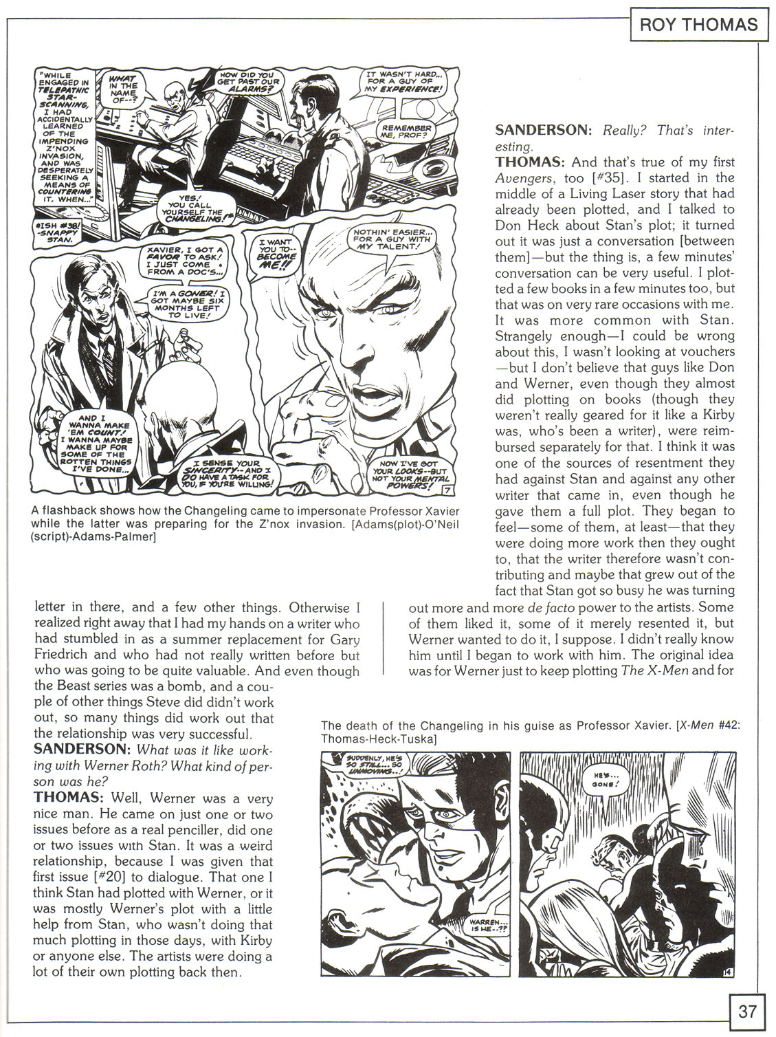 Read online The X-Men Companion comic -  Issue #1 - 37