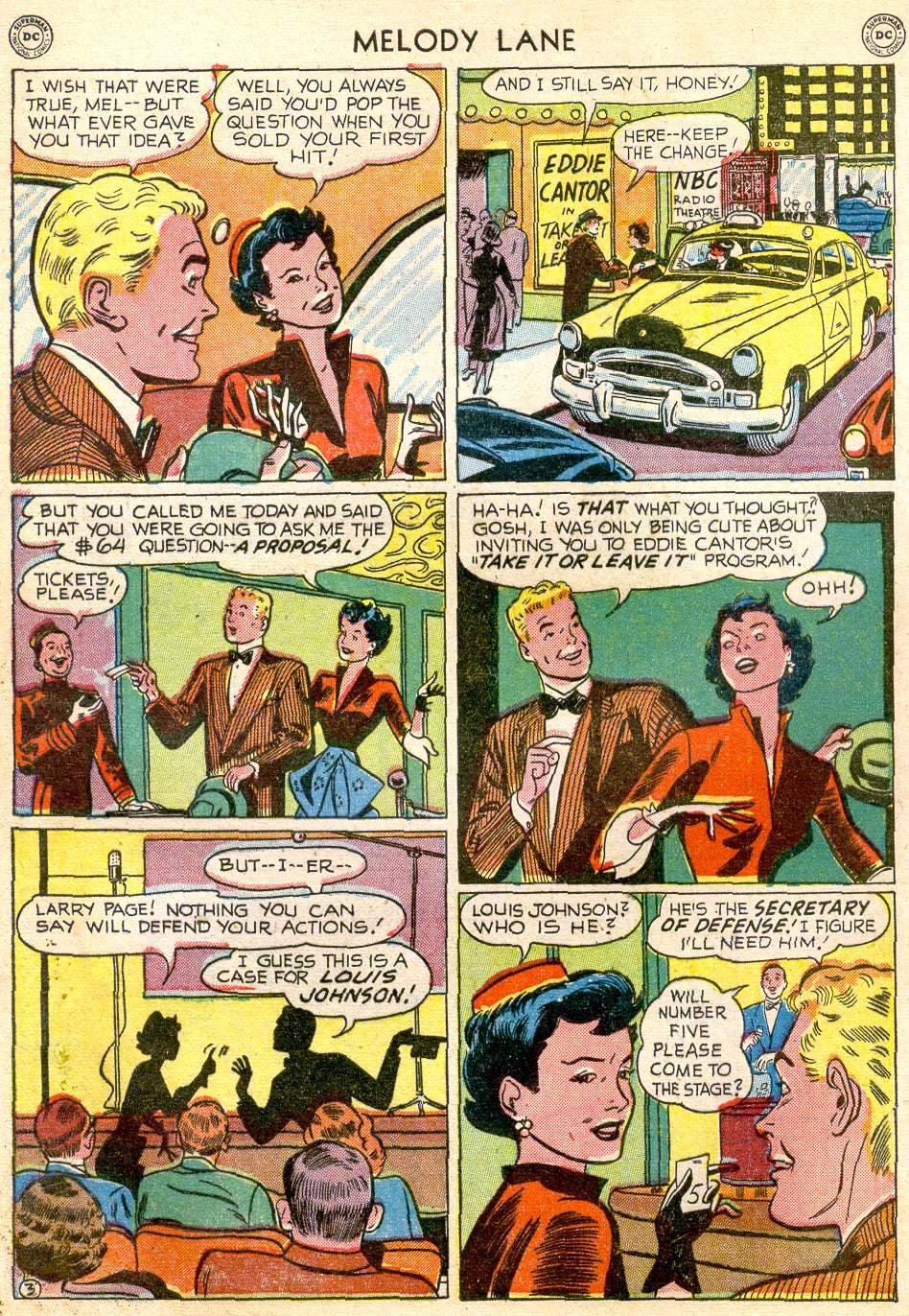 Read online Miss Melody Lane of Broadway comic -  Issue #3 - 43