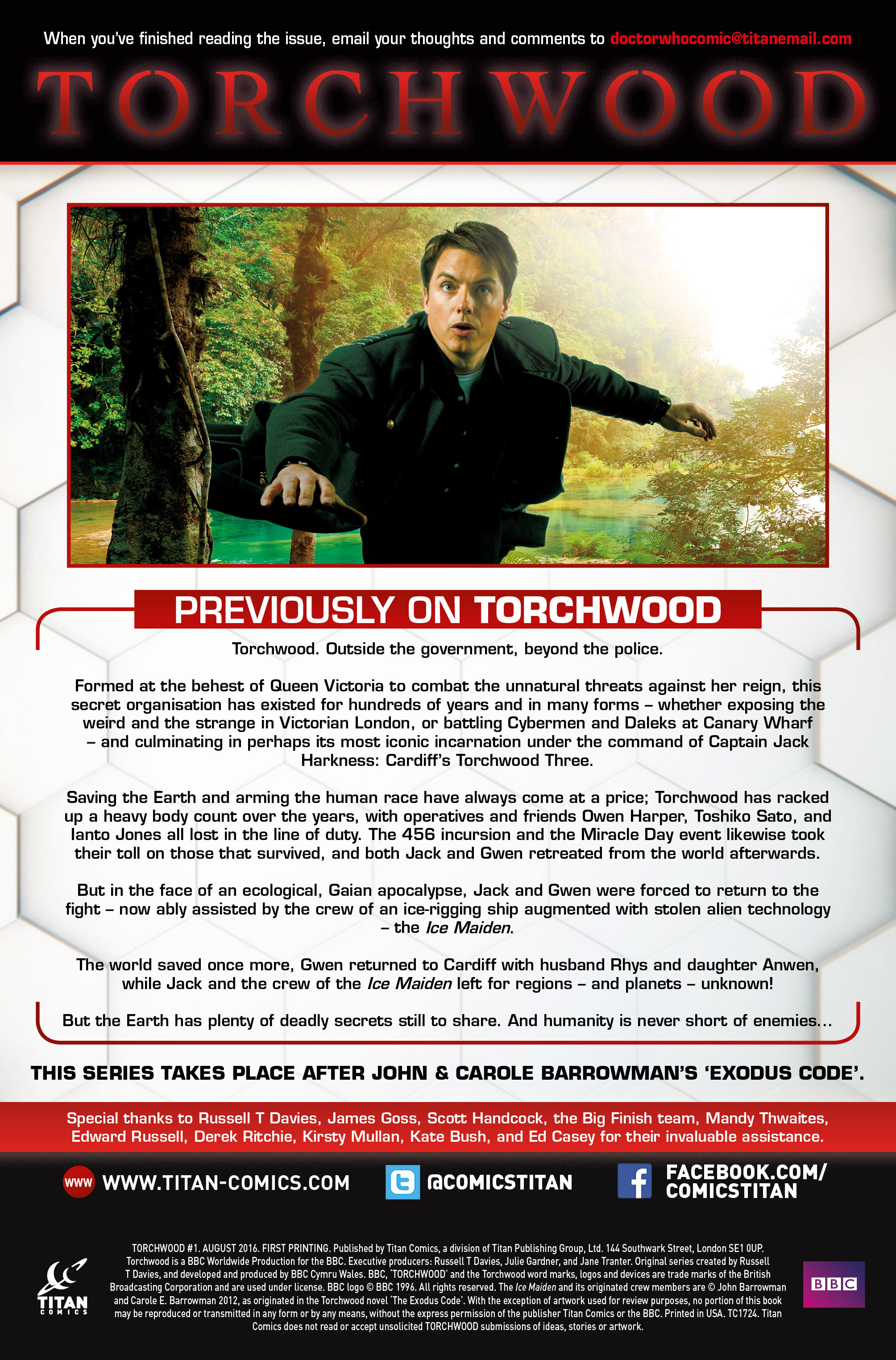 Read online Torchwood comic -  Issue #1 - 2