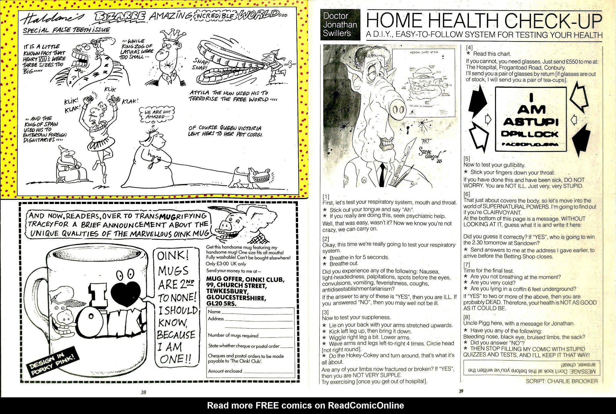 Read online Oink! comic -  Issue #64 - 16