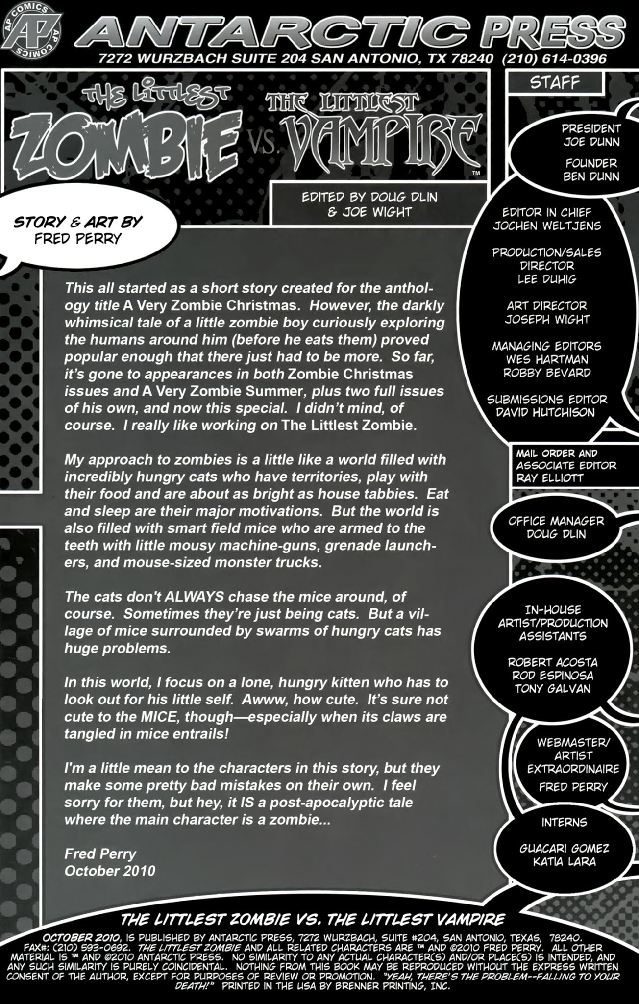 Read online The Littlest Zombie vs The Littlest Vampire comic -  Issue # Full - 2