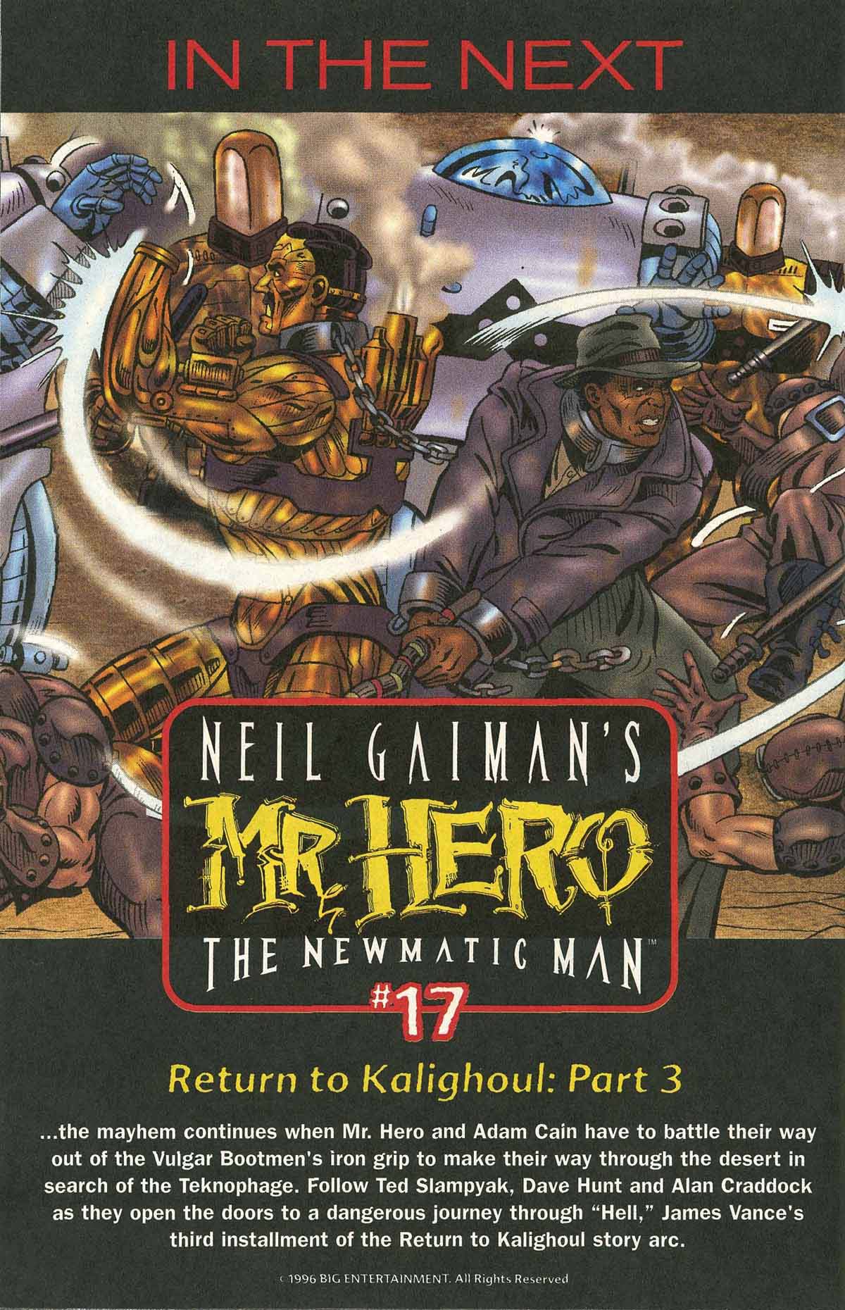 Read online Neil Gaiman's Mr. Hero - The Newmatic Man (1995) comic -  Issue #16 - 32