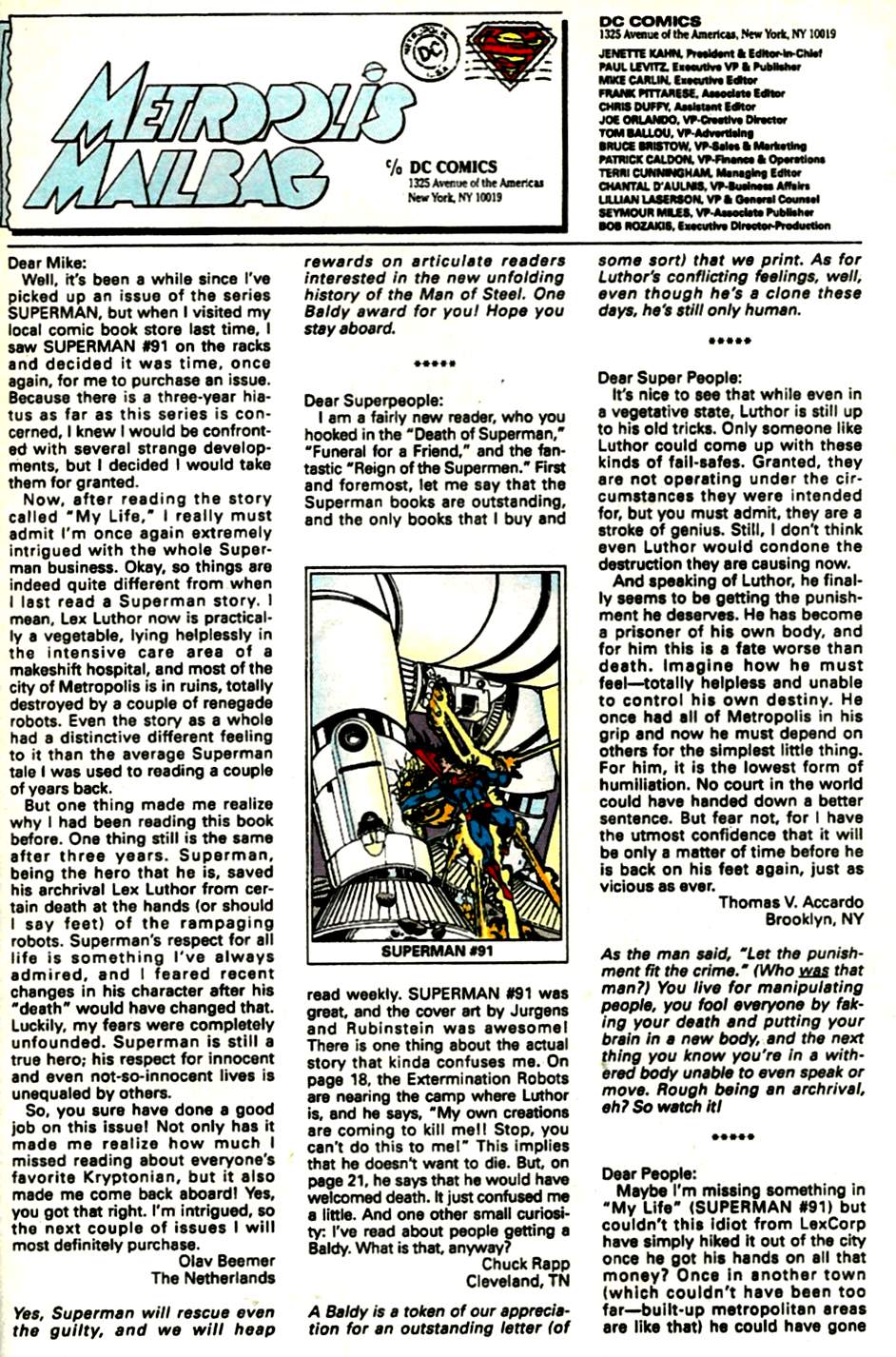 Read online Superman (1987) comic -  Issue #94 - 23