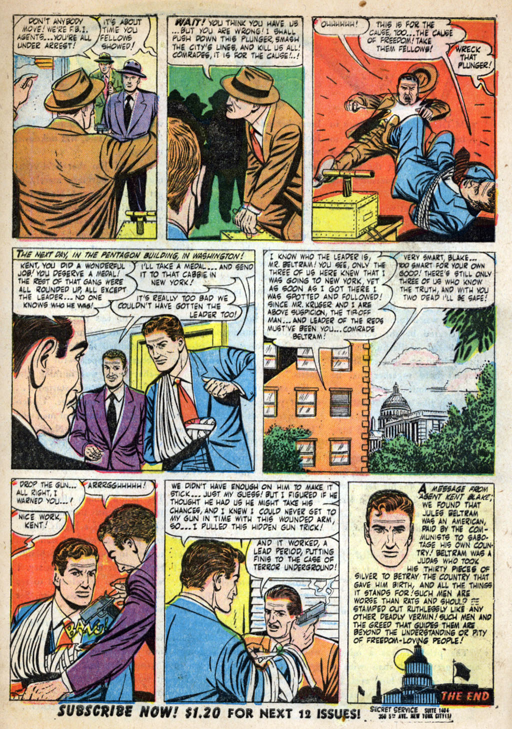 Read online Kent Blake of the Secret Service comic -  Issue #4 - 9