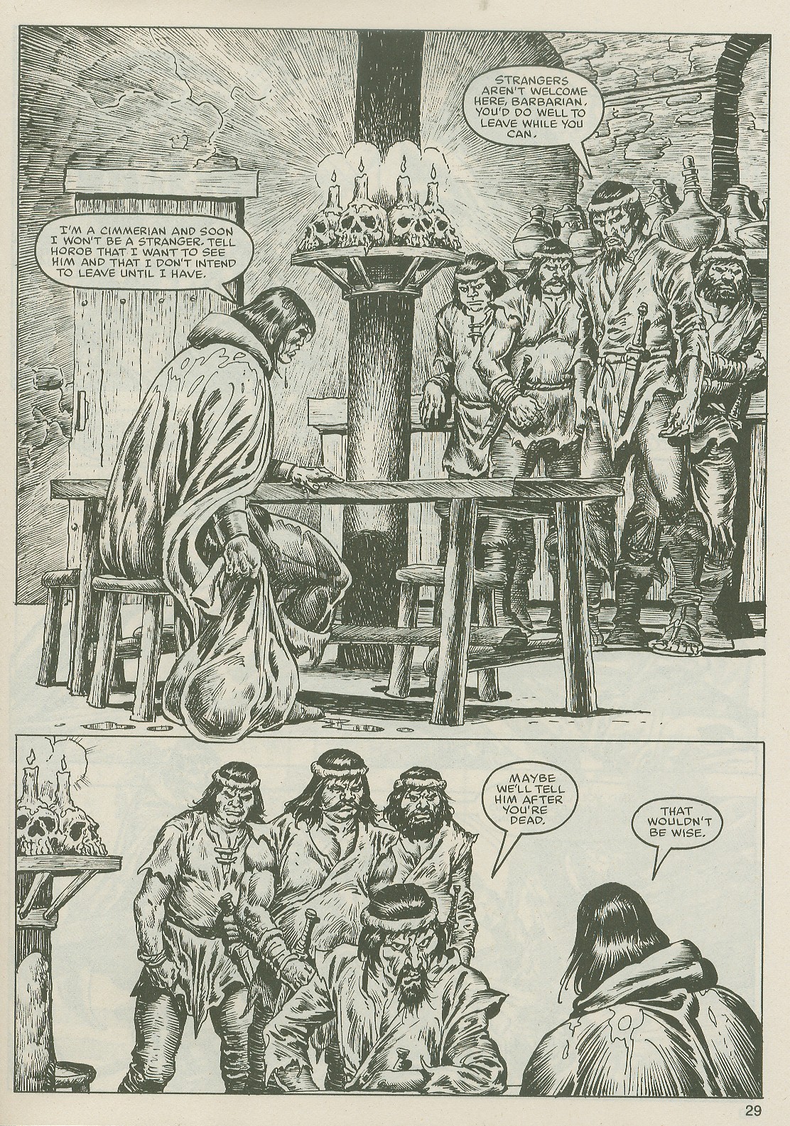 Read online The Savage Sword Of Conan comic -  Issue #122 - 29