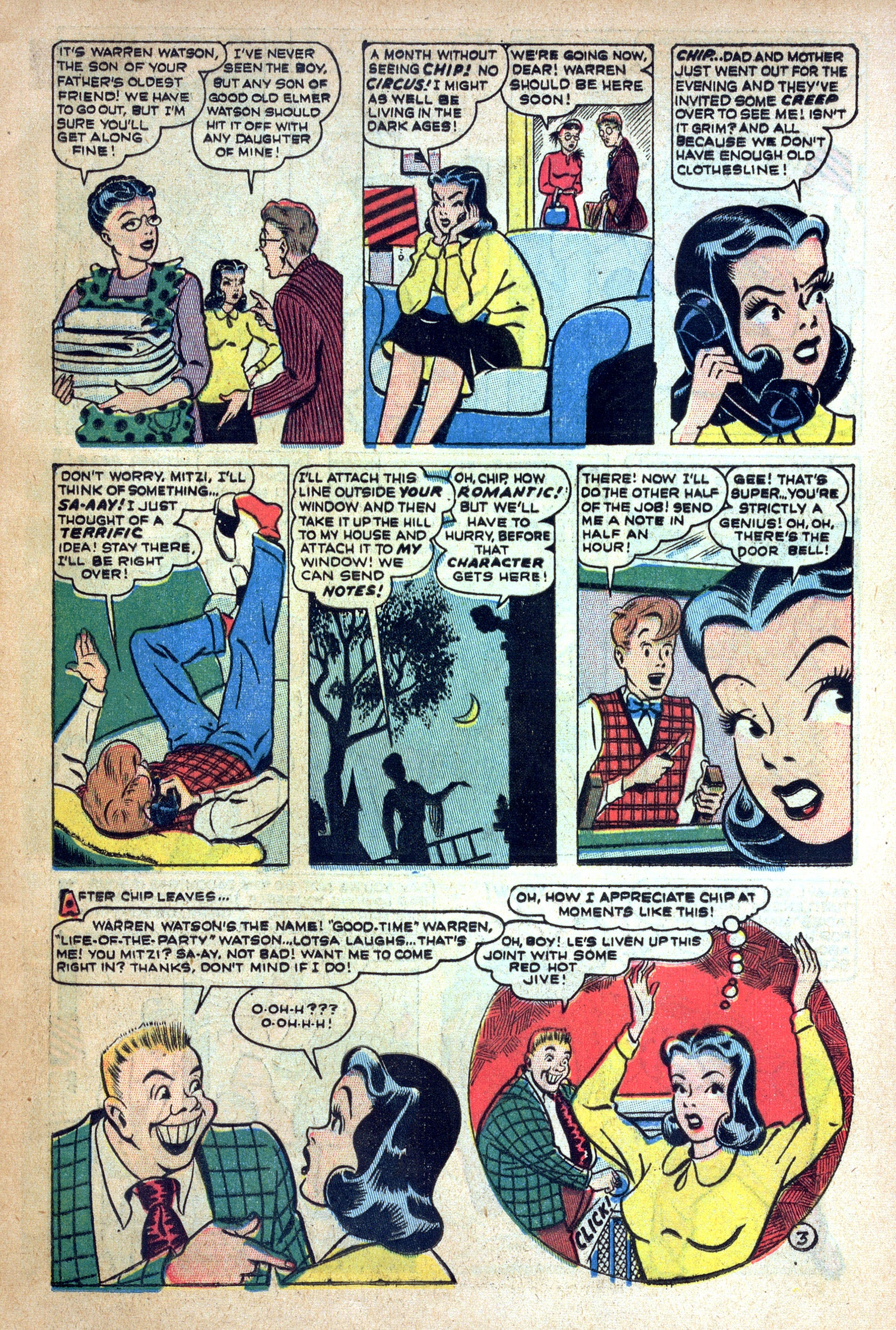 Read online Mitzi's Boy Friend comic -  Issue #3 - 13
