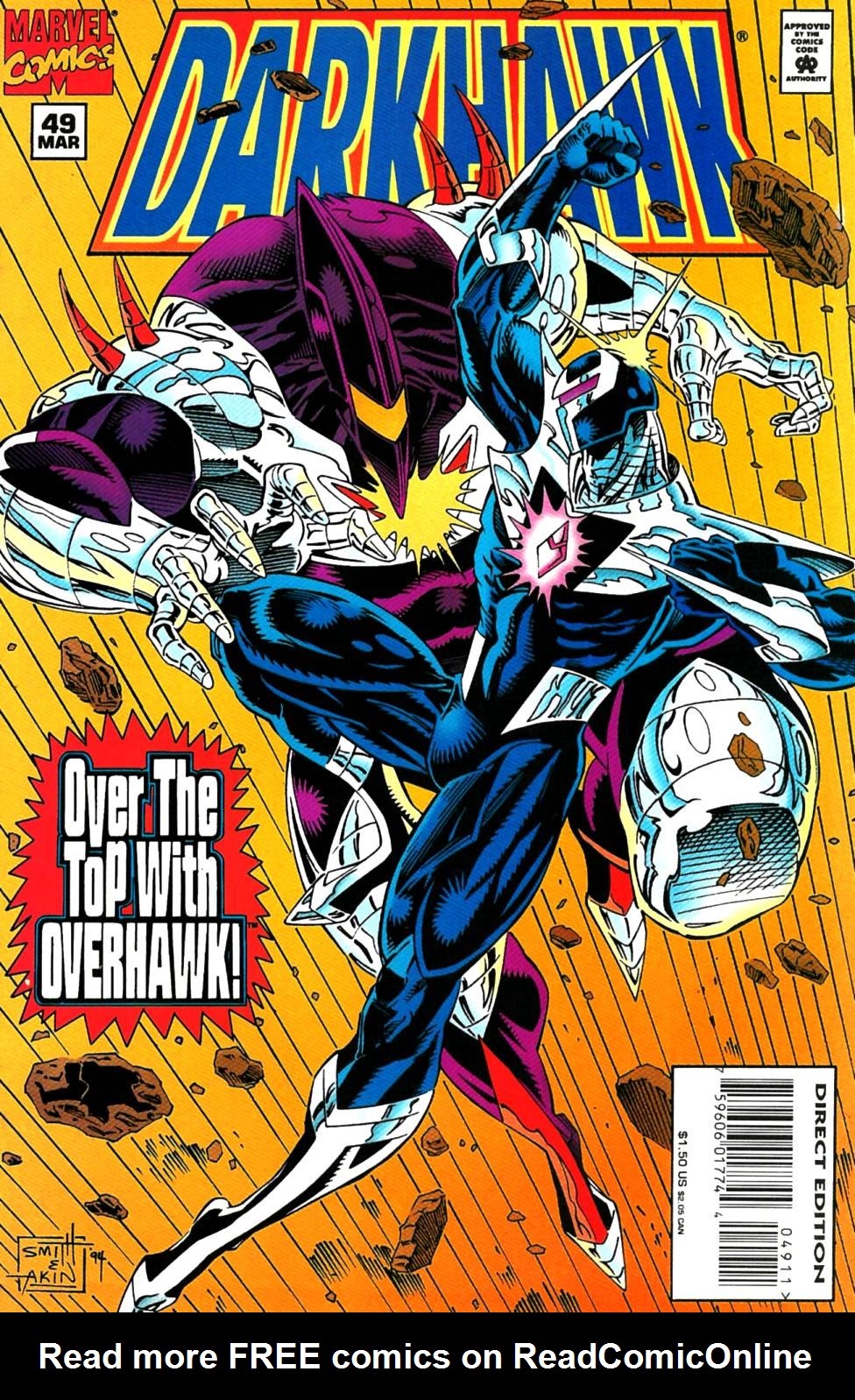 Read online Darkhawk (1991) comic -  Issue #49 - 1