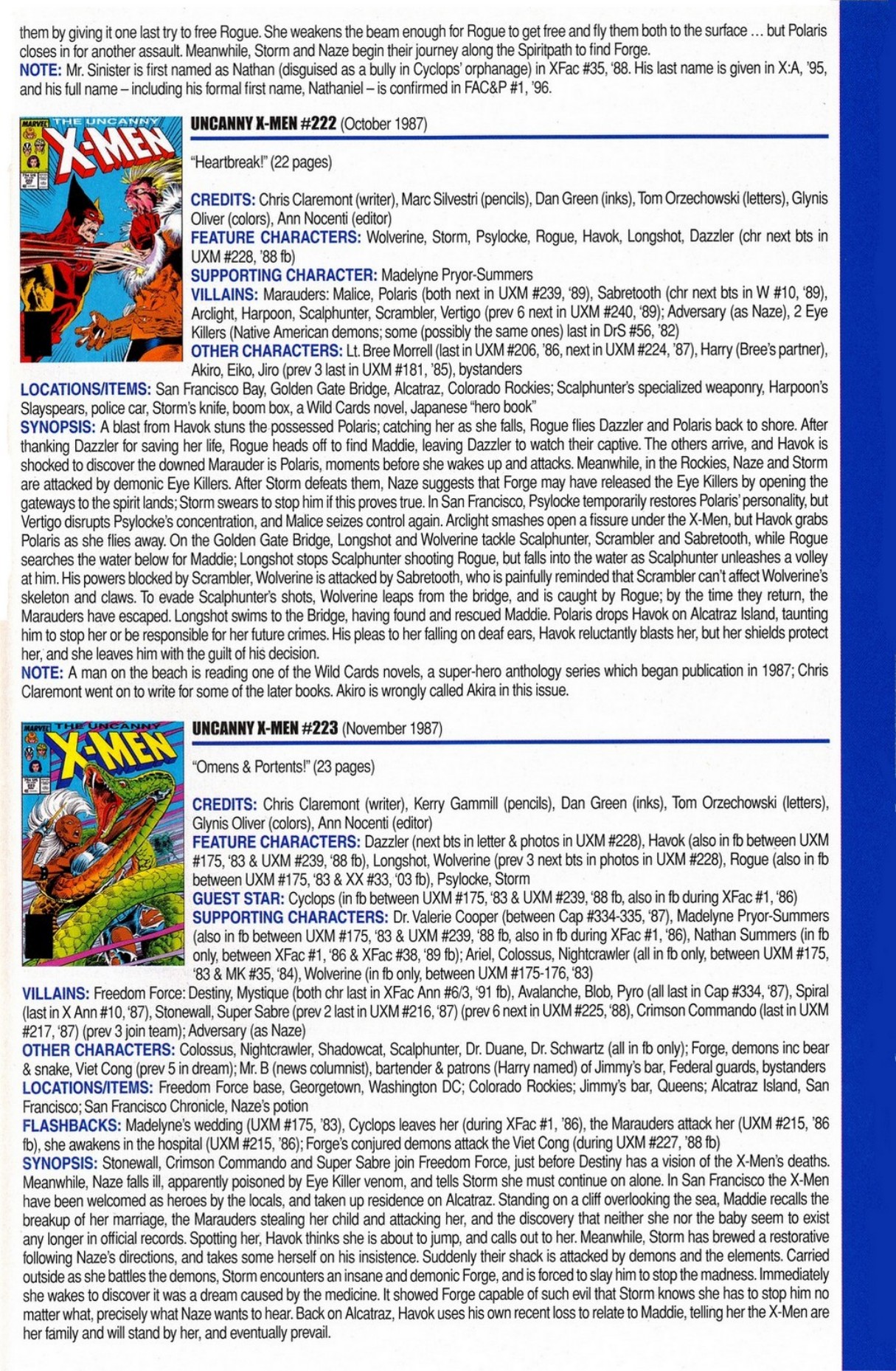 Read online Official Index to the Marvel Universe comic -  Issue #5 - 63