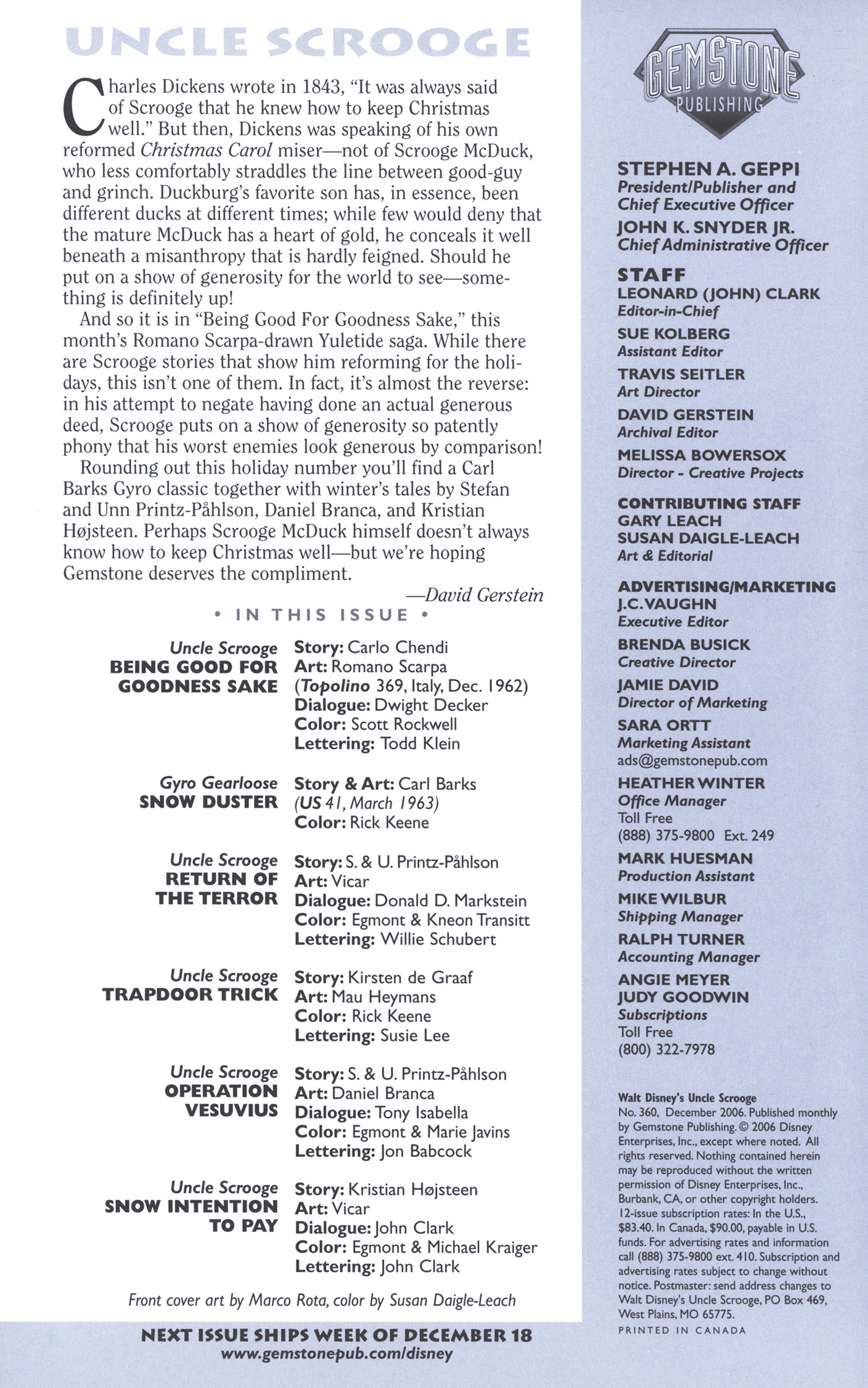 Read online Uncle Scrooge (1953) comic -  Issue #360 - 2