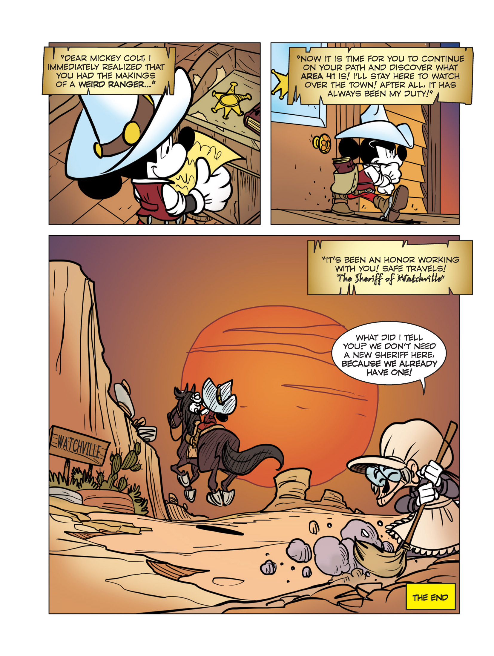Read online Weird West Mickey: The Trick of Memory Lost comic -  Issue # Full - 16