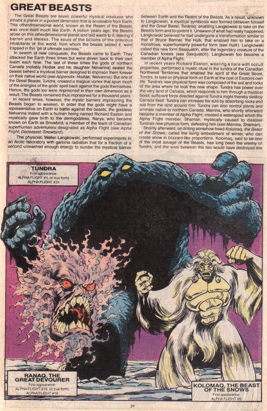Read online The Official Handbook of the Marvel Universe: Update '89 comic -  Issue #3 - 31