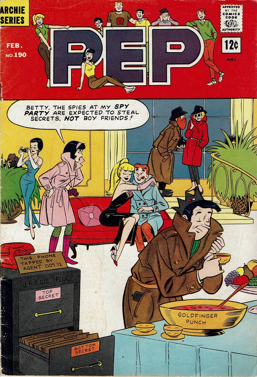 Read online Pep Comics comic -  Issue #190 - 1