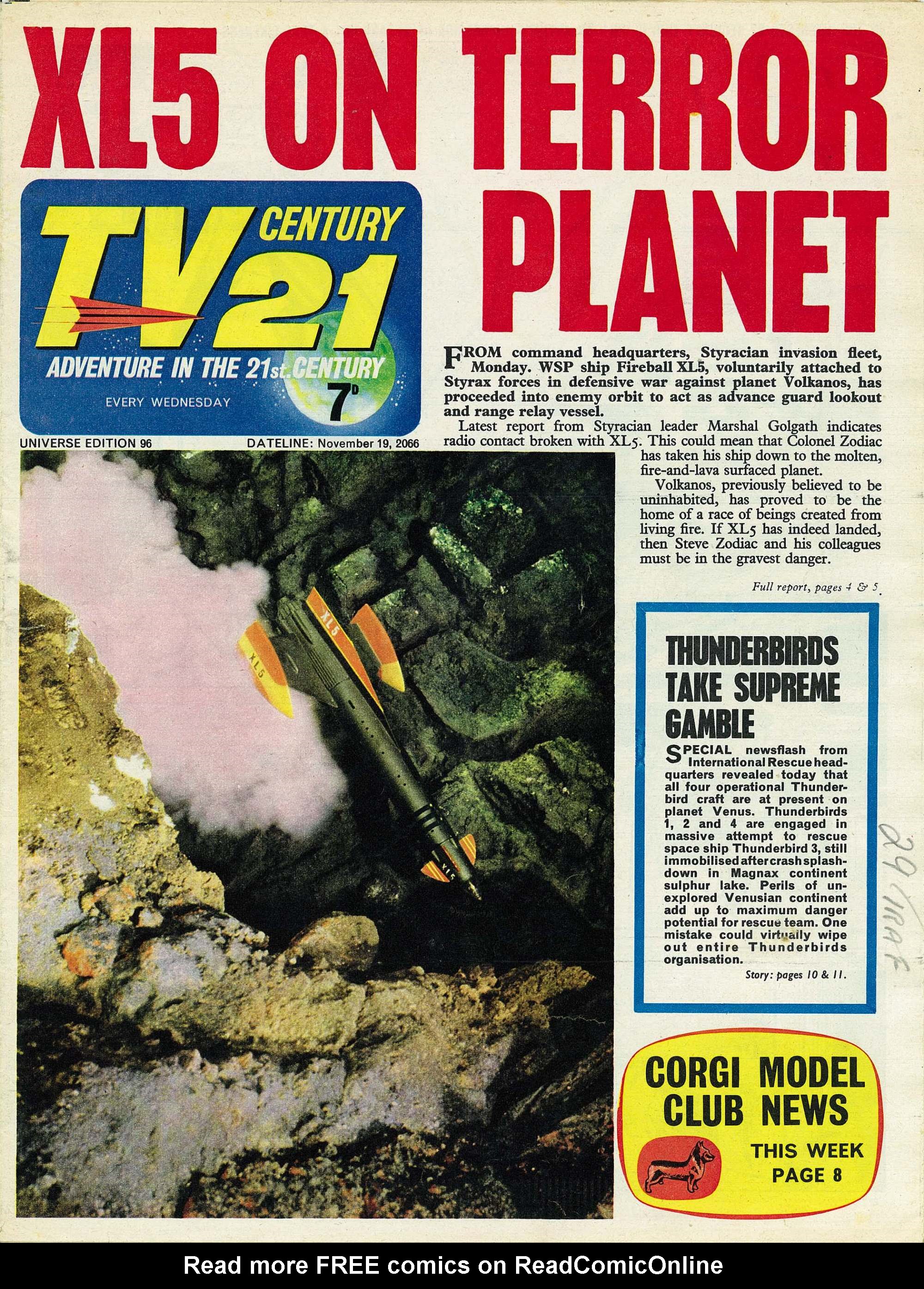 Read online TV Century 21 (TV 21) comic -  Issue #96 - 1