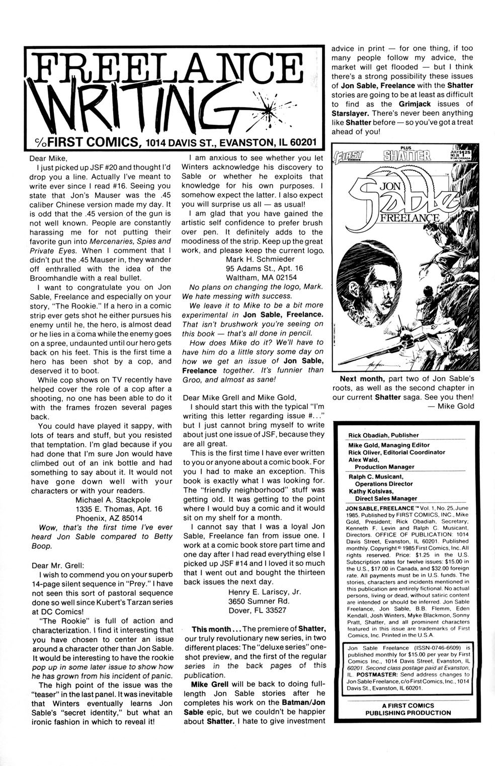 Read online Jon Sable, Freelance comic -  Issue #25 - 2