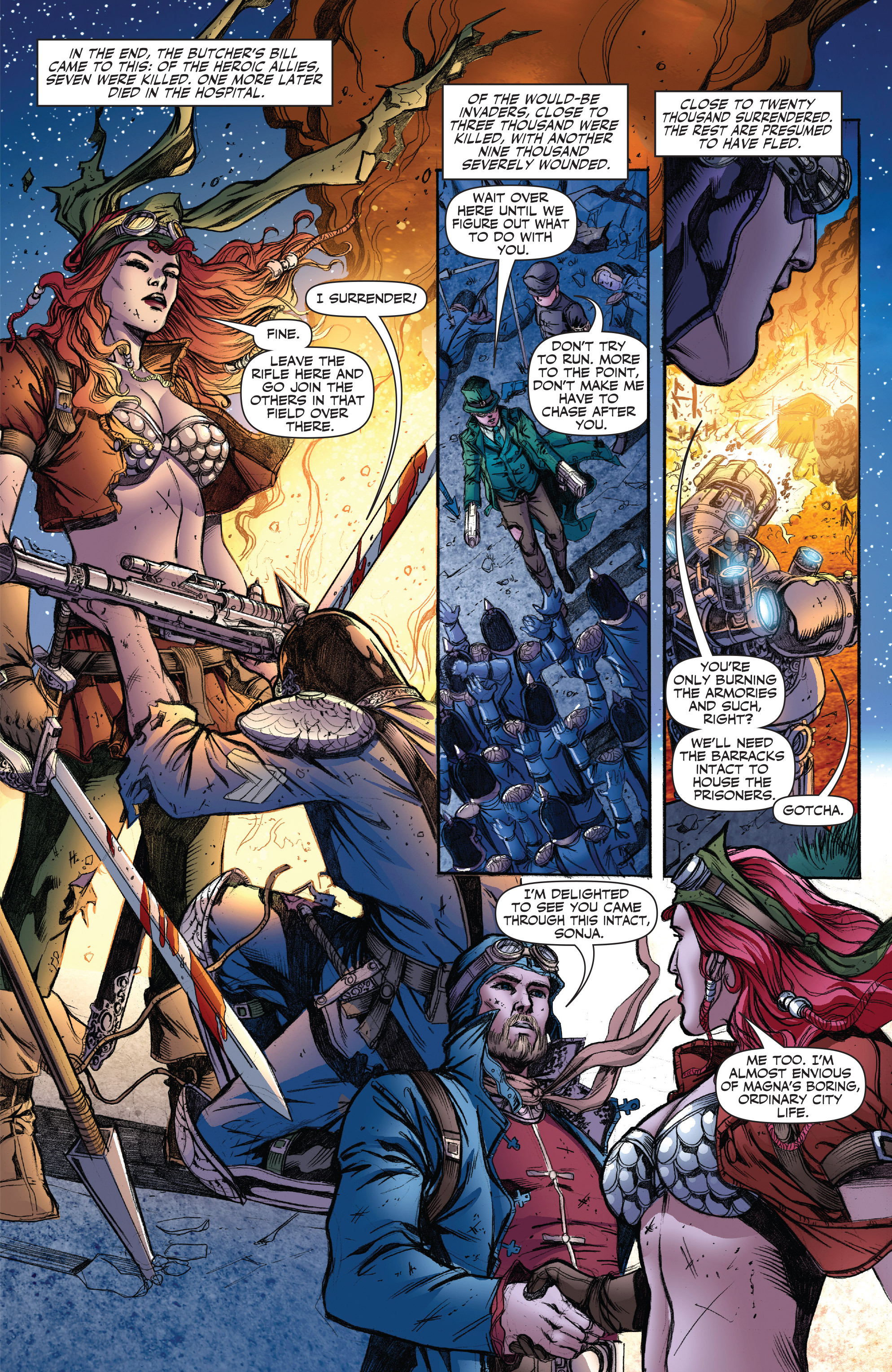 Read online Legenderry: A Steampunk Adventure comic -  Issue #7 - 22