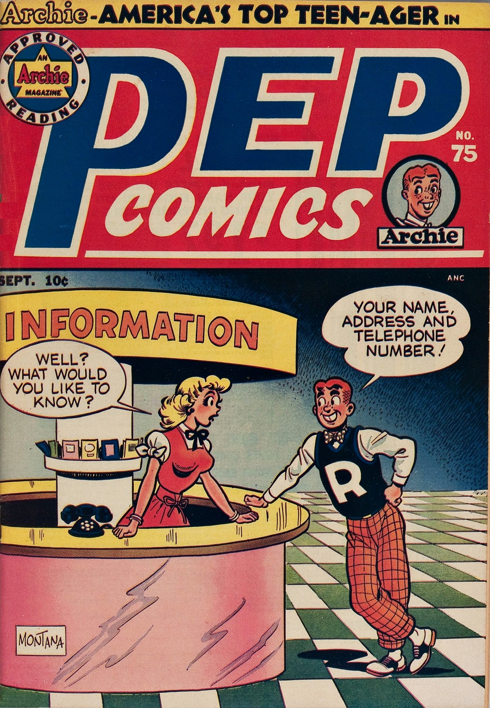 Read online Pep Comics comic -  Issue #75 - 1
