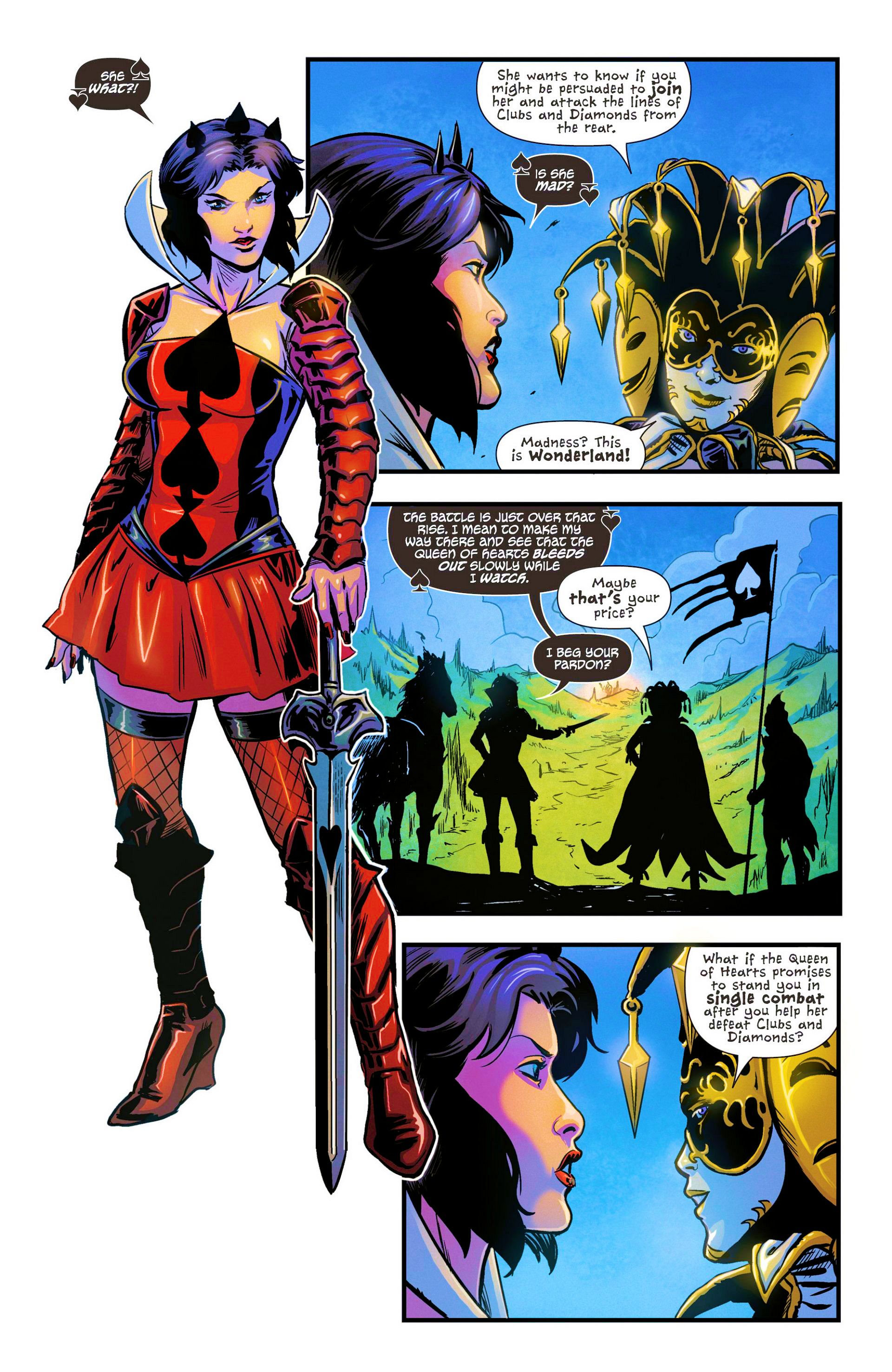 Read online Grimm Fairy Tales presents Wonderland: Clash of Queens comic -  Issue #5 - 8