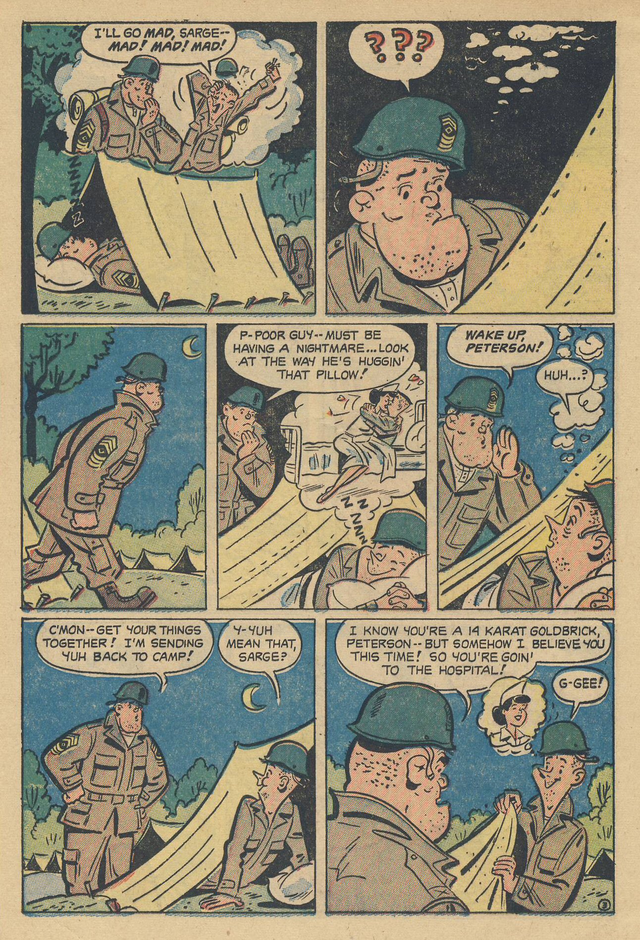 Read online G. I. Jane (1953) comic -  Issue #6 - 16