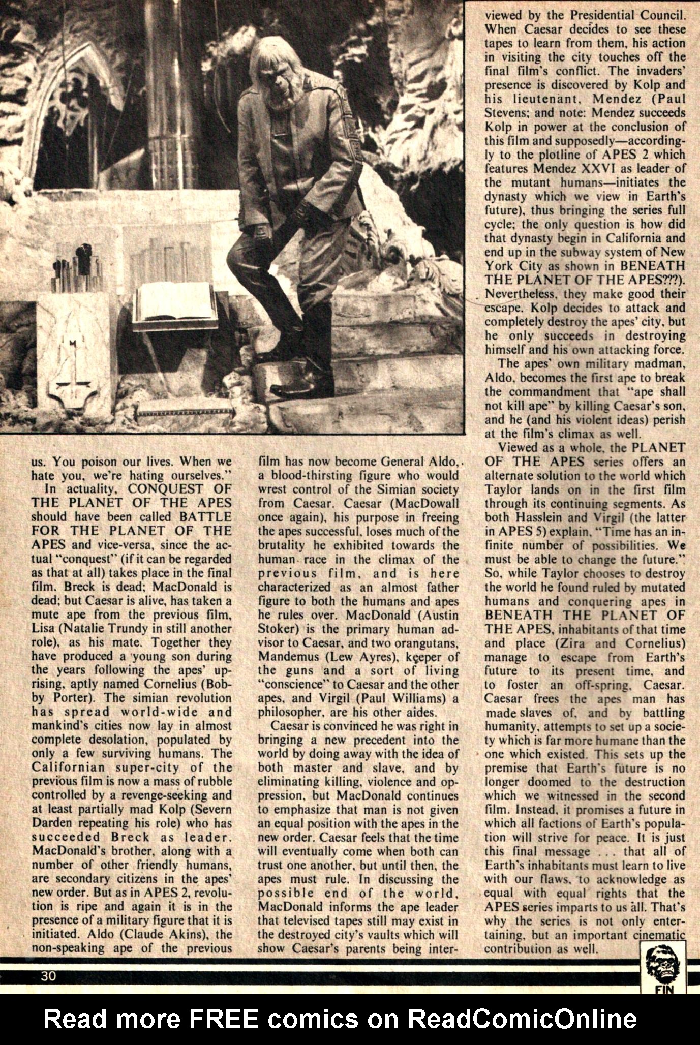 Read online Planet of the Apes comic -  Issue #28 - 29