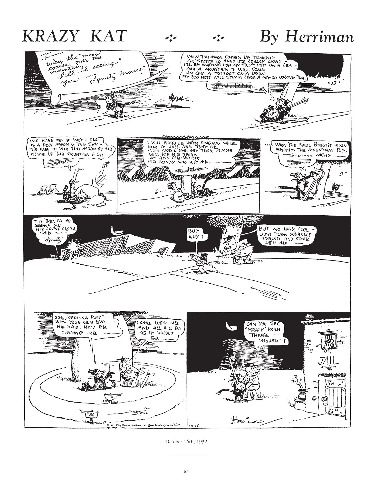 Read online Krazy & Ignatz comic -  Issue # TPB 7 - 84