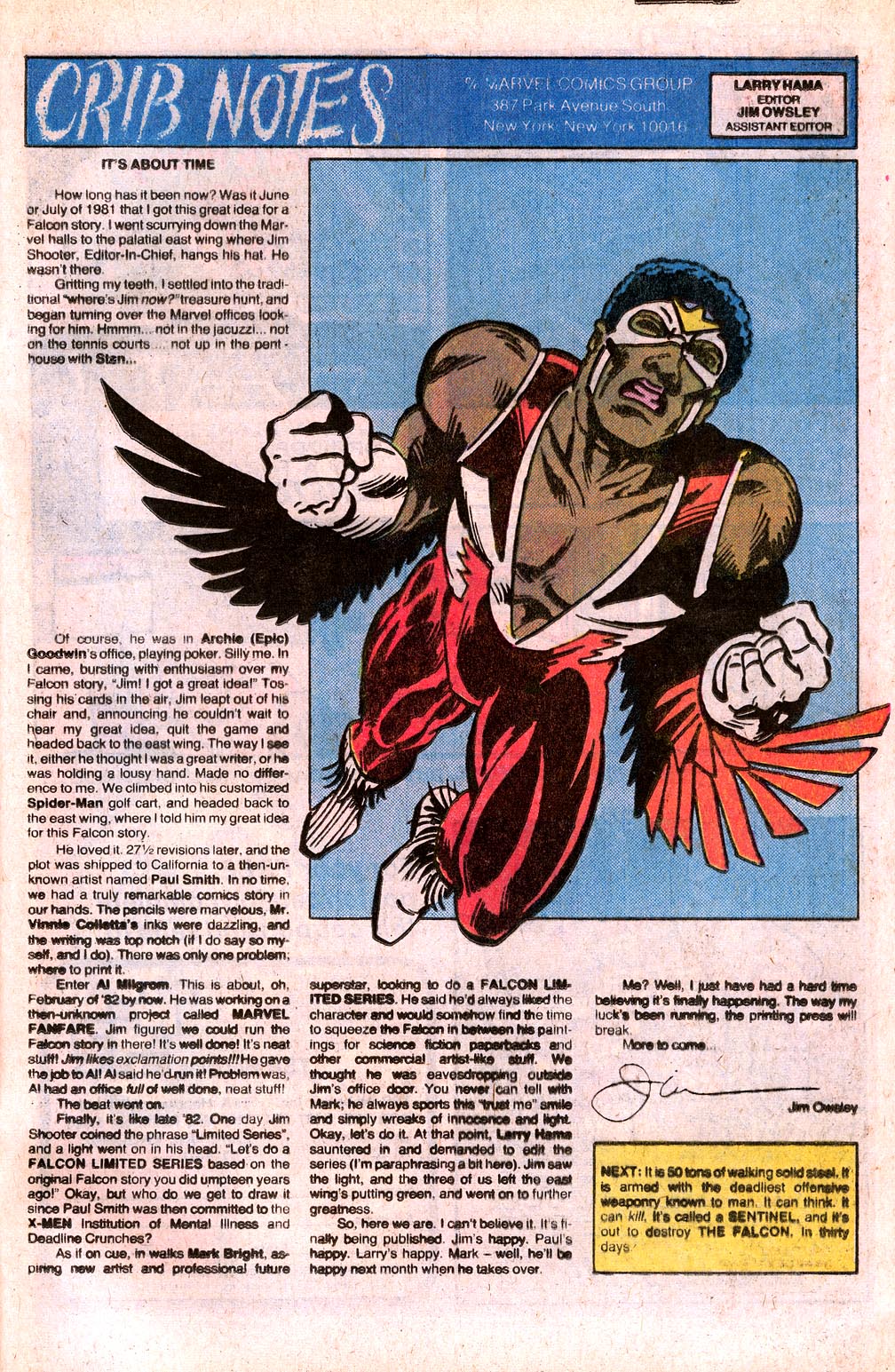 Read online Falcon (1983) comic -  Issue #1 - 25