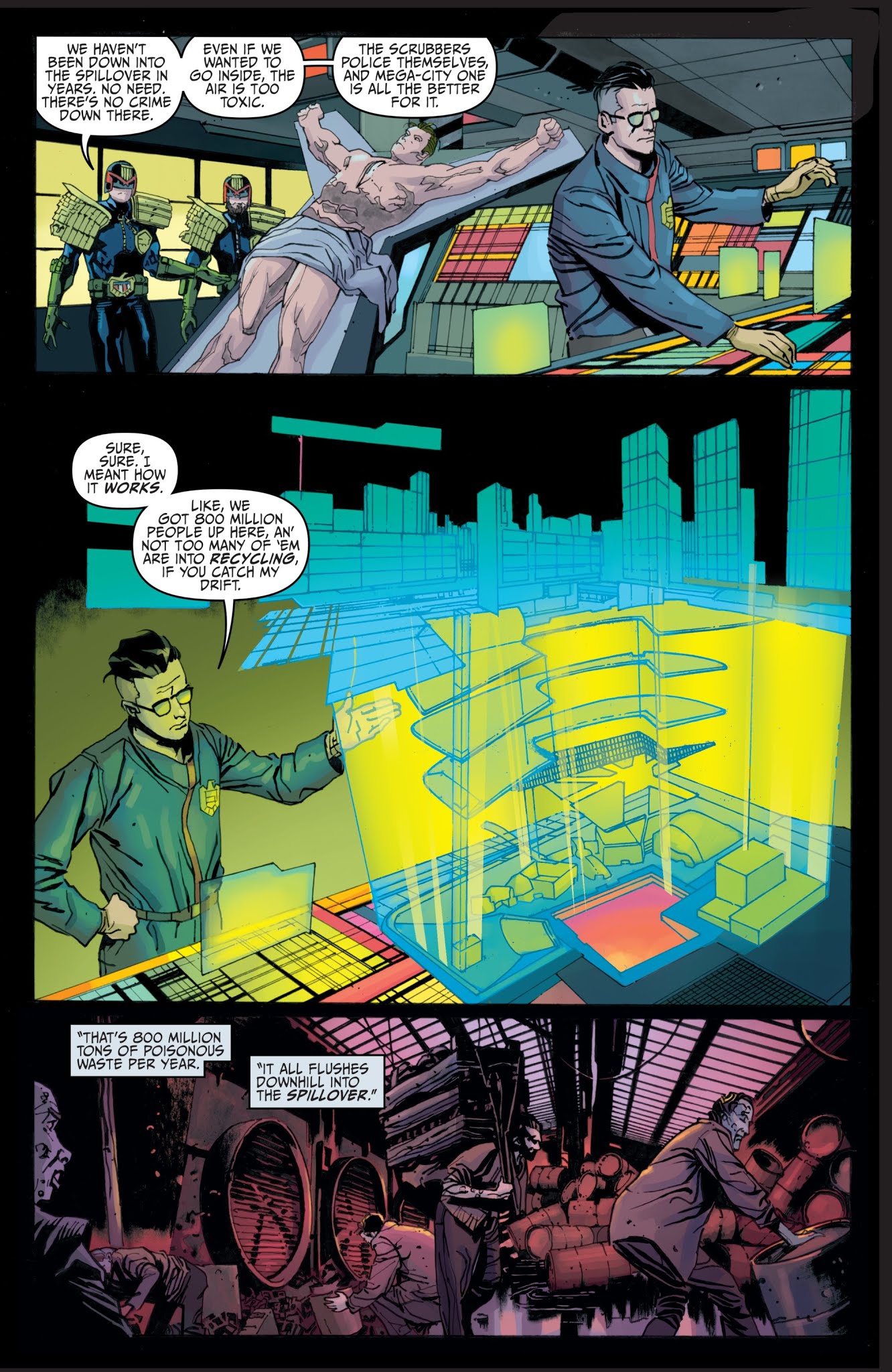 Read online Judge Dredd: Toxic comic -  Issue #1 - 6