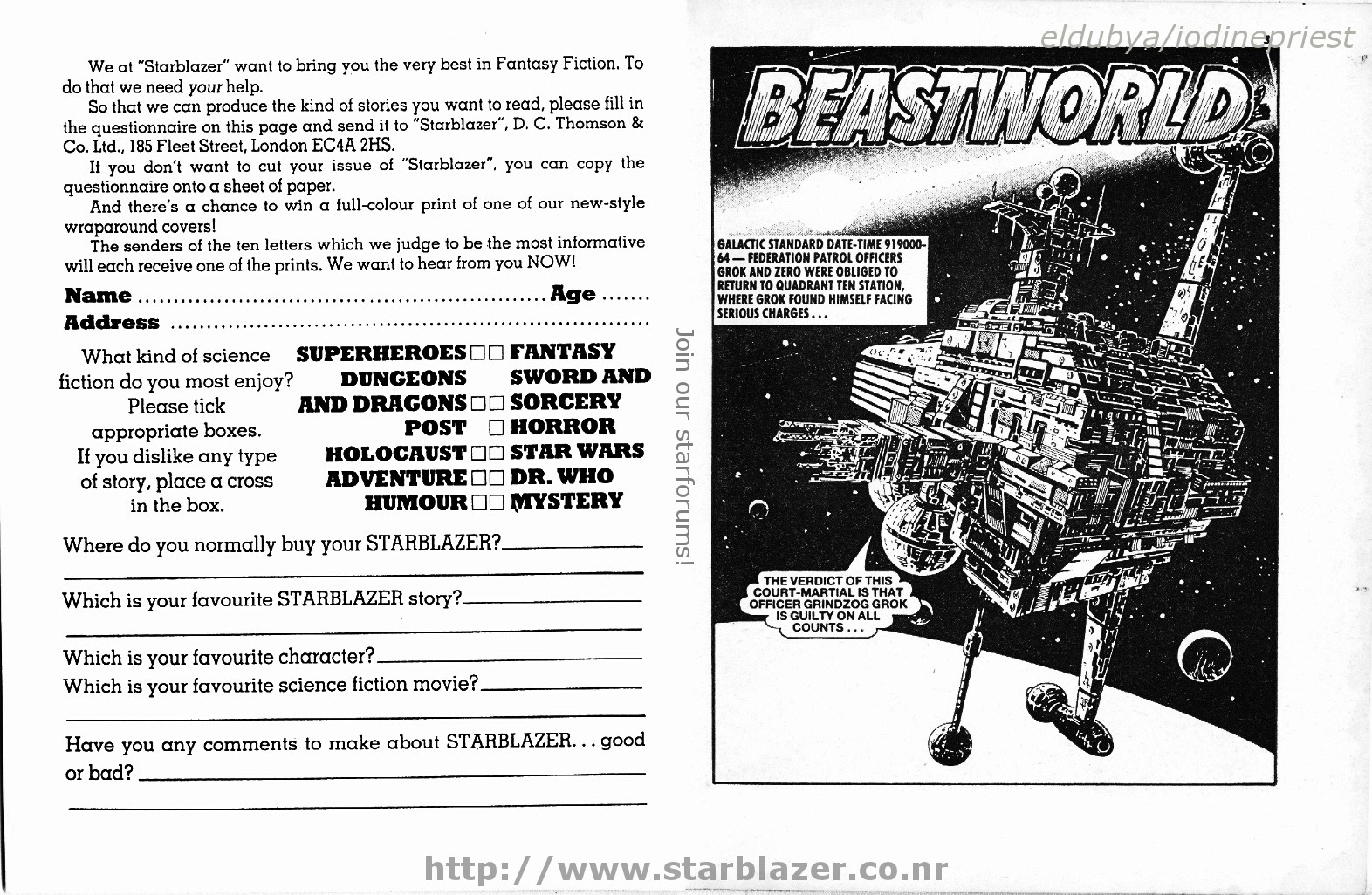 Read online Starblazer comic -  Issue #221 - 3