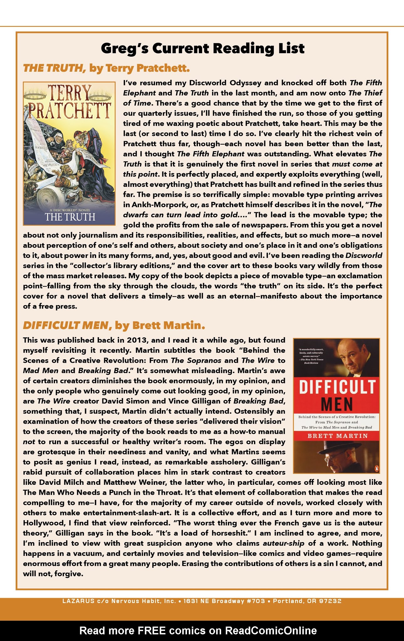 Read online Lazarus (2013) comic -  Issue #28 - 28